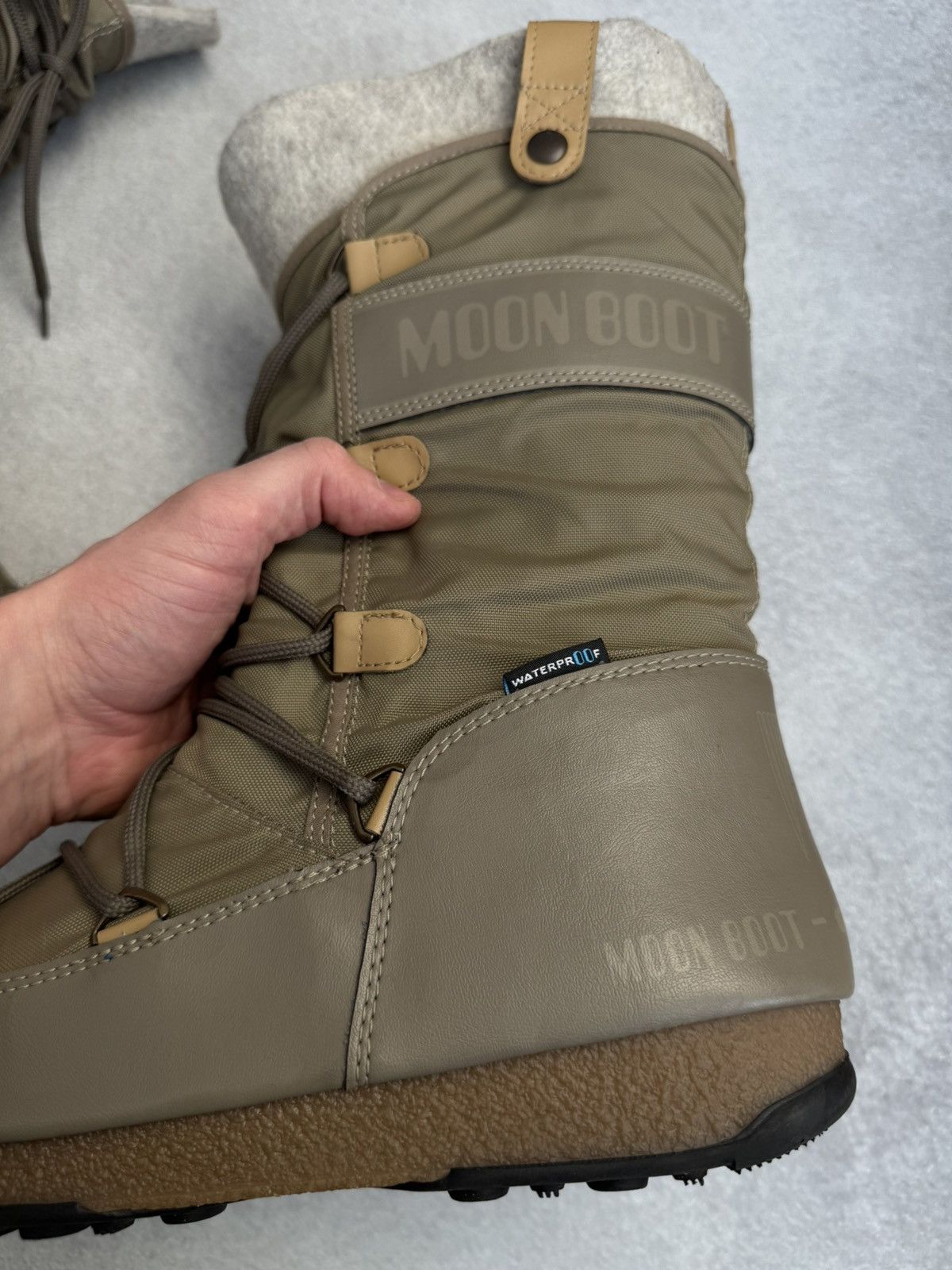 Moon Boot Vintage Moon Boot Waterproof Tecnica Olive nylon Boots 9-9,5 Size US 9 / IT 39 - 2 Thumbnail