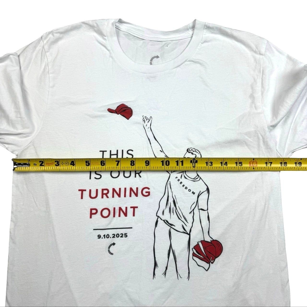 Other Turning Point Charlie Kirk Men’s S/S Cotton T-Shirt White • Size US M / EU 48-50 / 2 - 5 Thumbnail