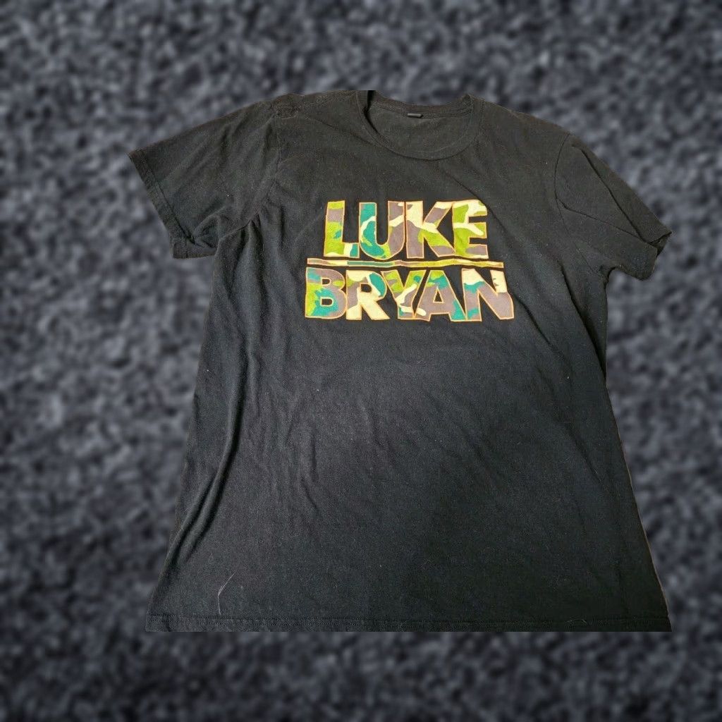 Vintage Mens L District T-Shirt What Makes You Country Luke Bryan 2018 Tour Double Sided Black 100% Cotton Crew Neck Short Sleeve Mens/L Jacket? Size US L / EU 52-54 / 3 - 1 Thumbnail