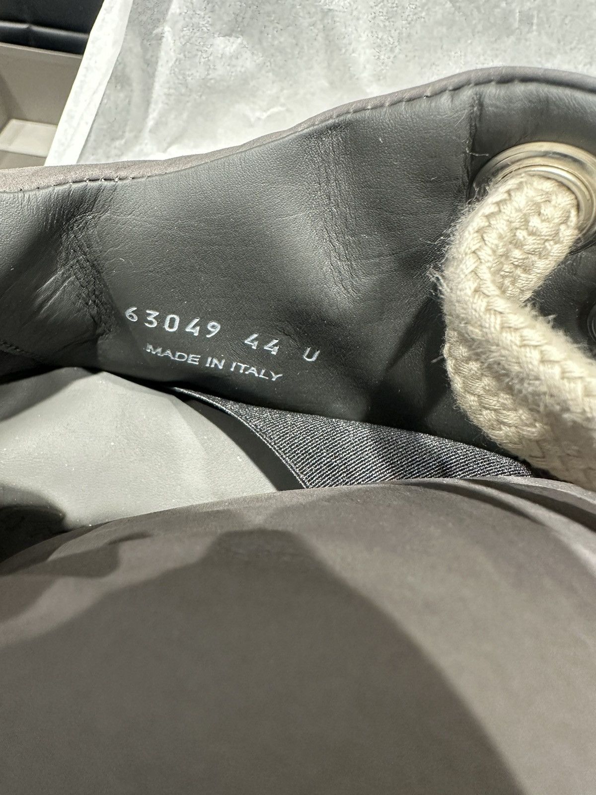 Rick Owens RICK OWENS - Jumbo Lace Padded Low Dark Dust Milk Size US 11 / EU 44 - 8 Thumbnail