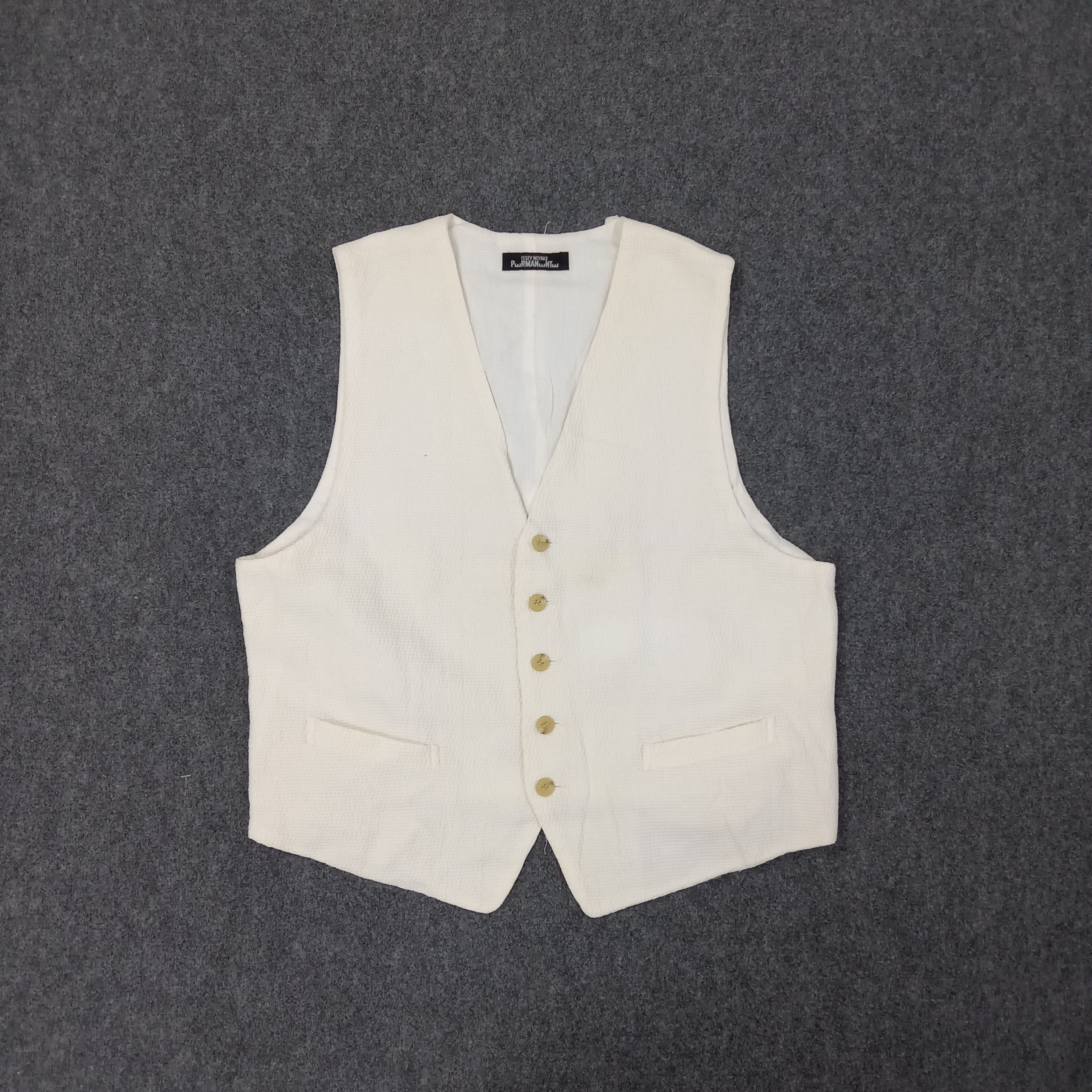 Issey Miyake Issey Miyake Permanente Japanese Designer Vests C259N19 Size US S / EU 44-46 / 1 - 1 Thumbnail