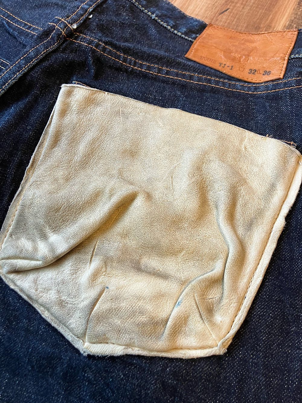Japanese Brand TOKYO JEANS TJ-1 W30 x L33 Deer Skin Back Pocket Size US 30 / EU 46 - 13 Thumbnail