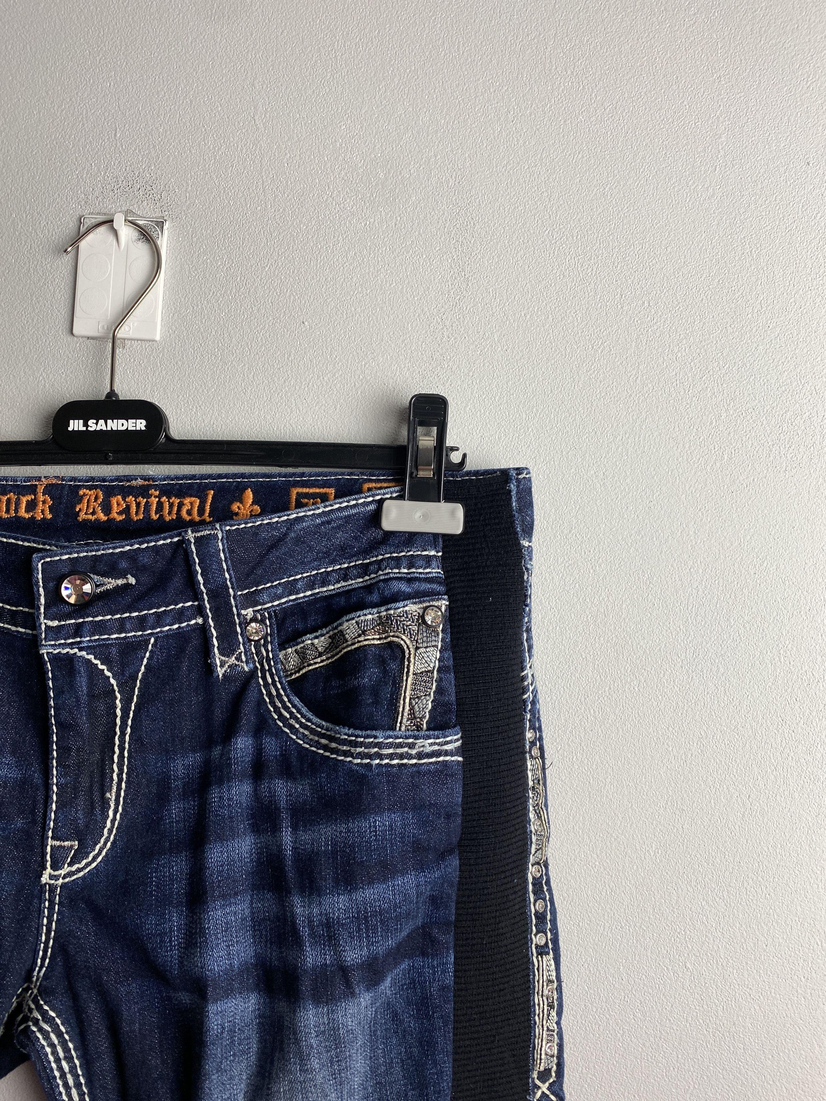 Affliction × Rock Revival Rock Revival vintage denim y2k 00s affliction sparkly Size 31" - 3 Thumbnail