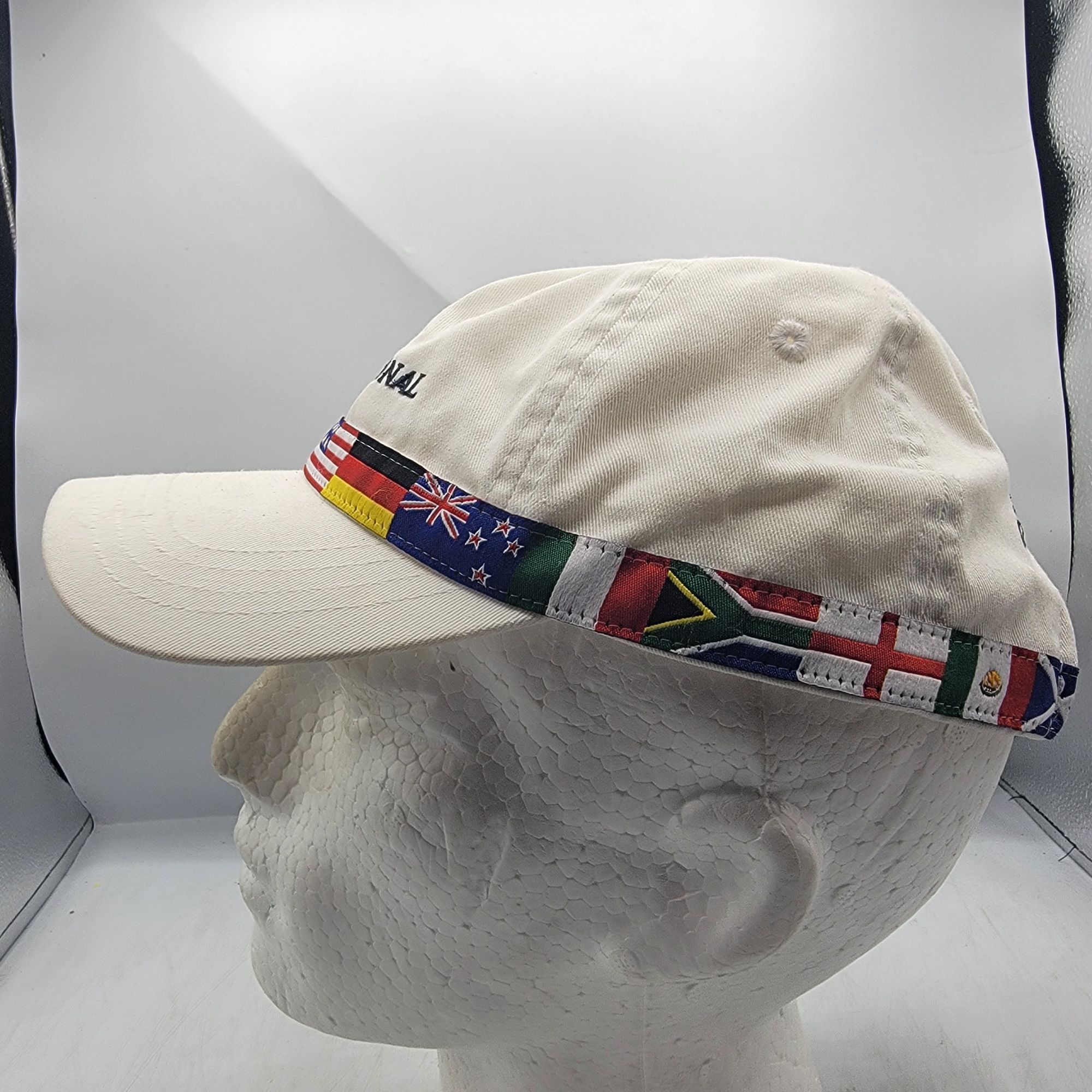 Imperial Castle Pines International Flags White Baseball Hat Cap Outd Size ONE SIZE - 2 Thumbnail