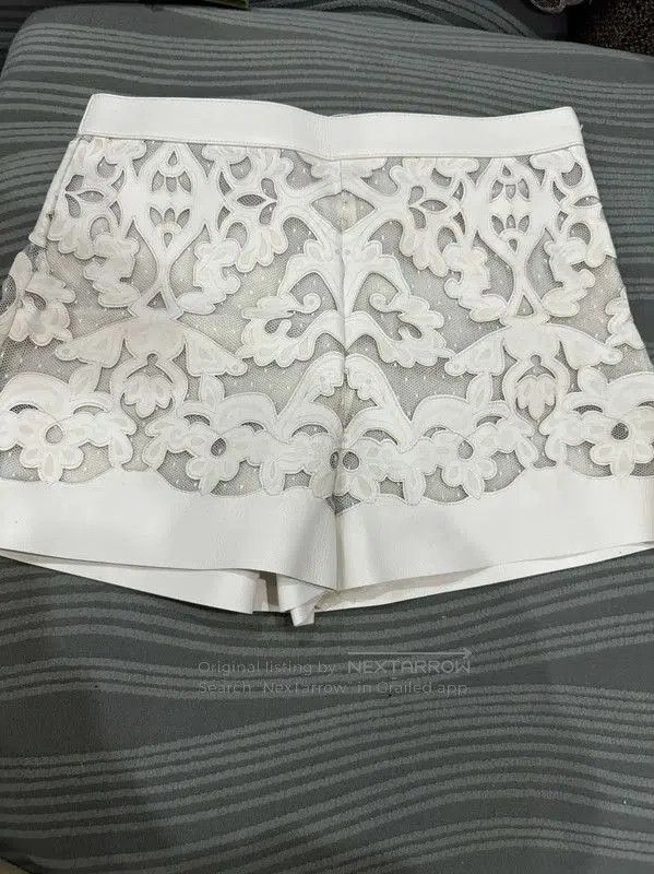 Dior Dior White Lambskin Ladies Shorts . Size 23" - 3 Thumbnail