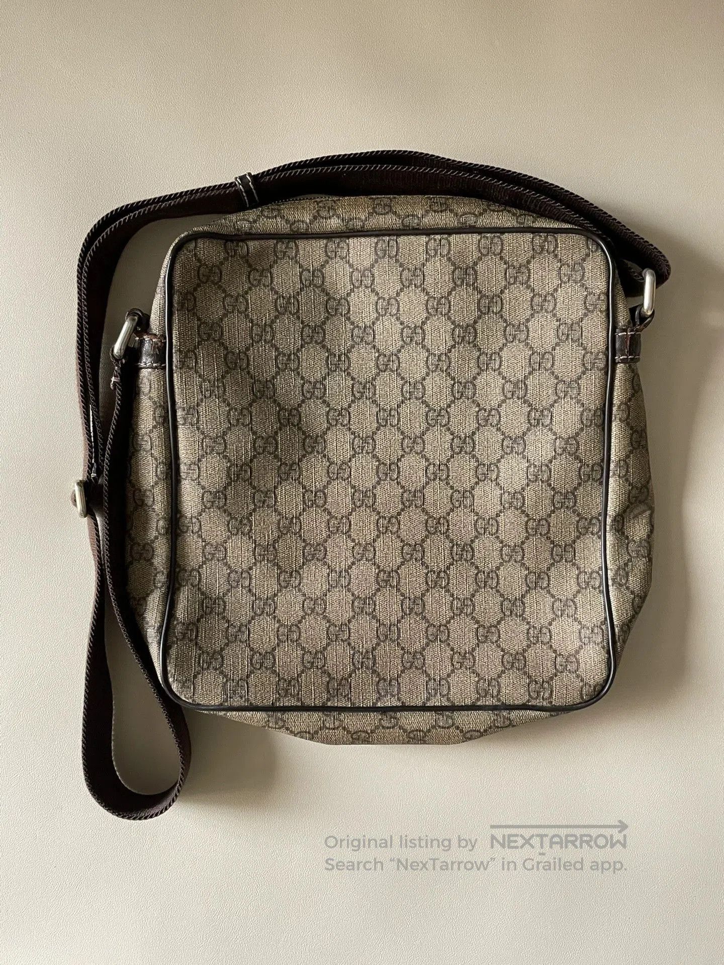 Gucci Beige Patterned Crossbody Bag. Size ONE SIZE - 2 Thumbnail