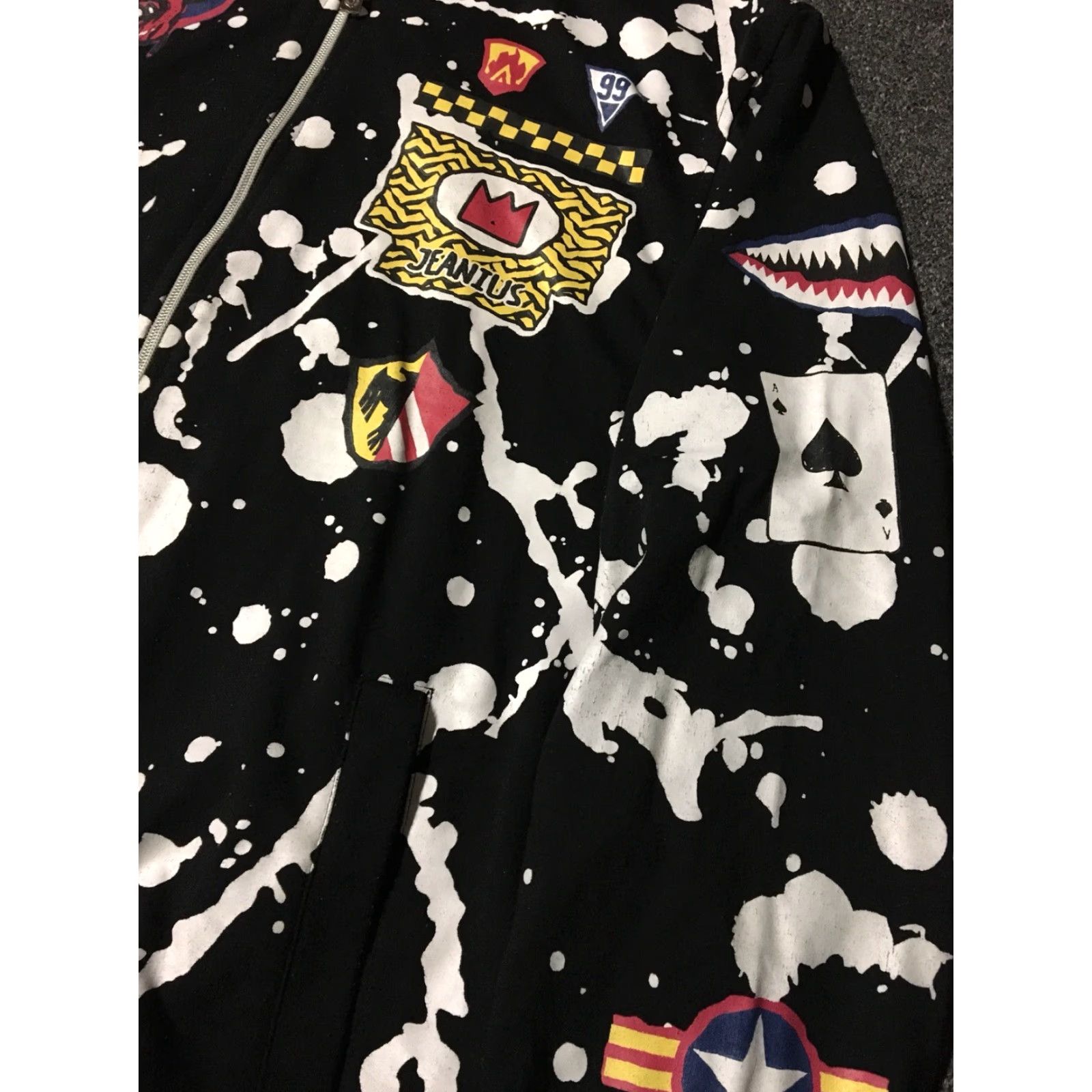 Akademiks VINTAGE Akademiks Hoodie Main Logo Jeanius Air Force All Over Print Black M 90s NYC Mens Hoodie Size US M / EU 48-50 / 2 - 6 Thumbnail