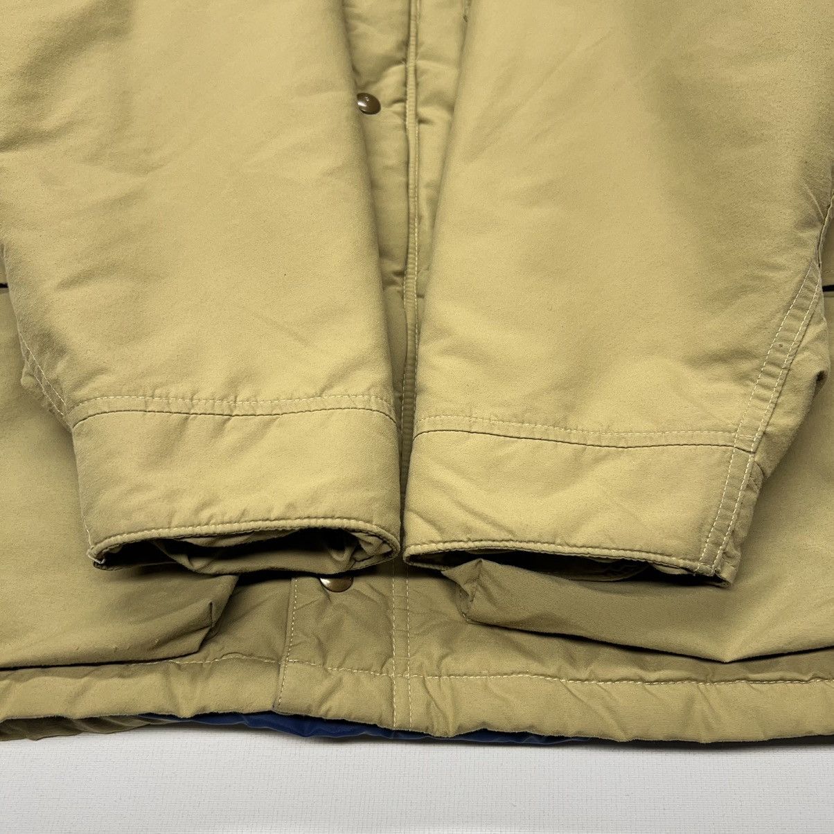 Vintage × Woolrich Woolen Mills Woolrich Jacket Beige Puffer Coat Cargo Full Zip Parka 90s Size US M / EU 48-50 / 2 - 8 Thumbnail