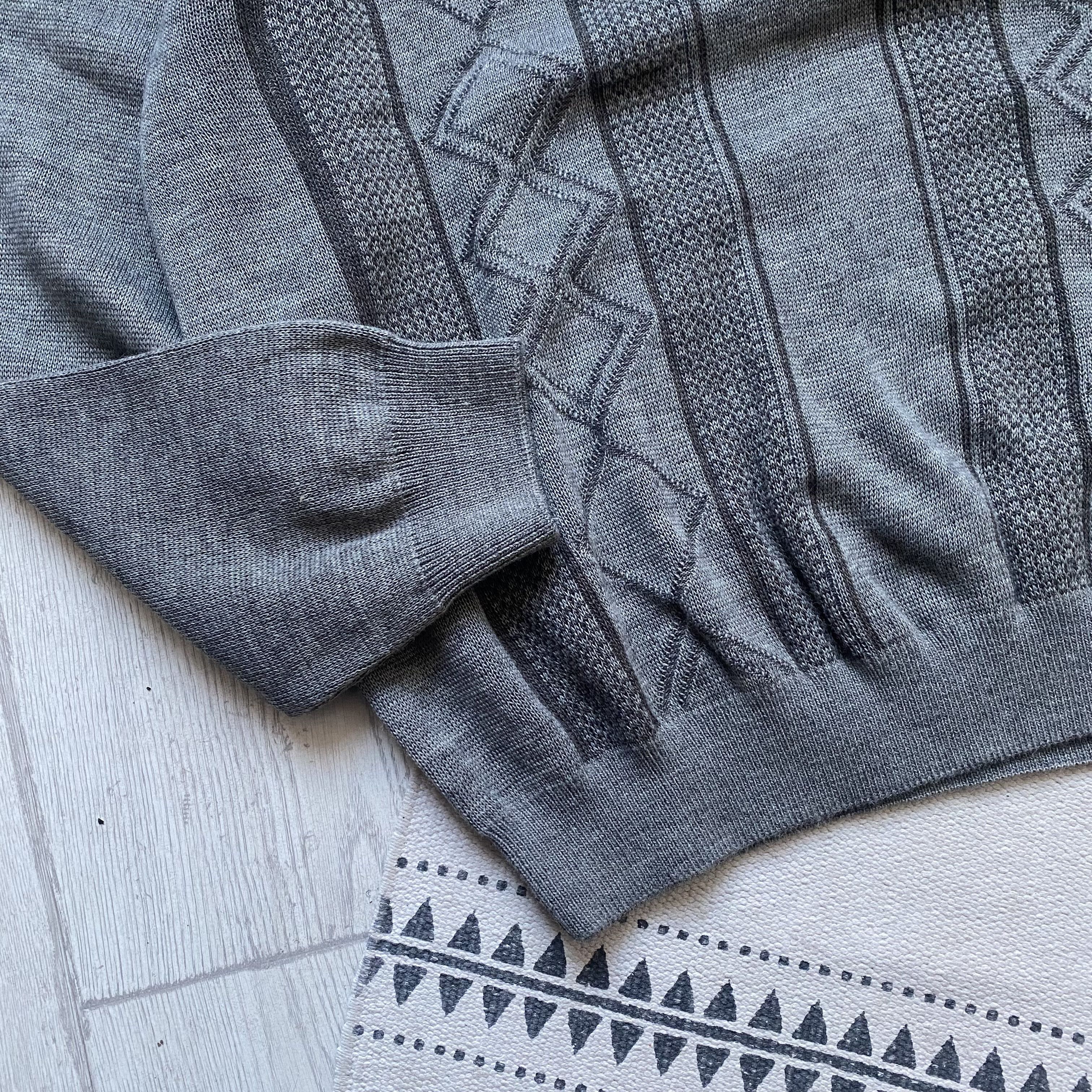 Diesel Vintage 90s Cozy Knit Wool Sweater Polo dad jumper Size US L / EU 52-54 / 3 - 6 Thumbnail