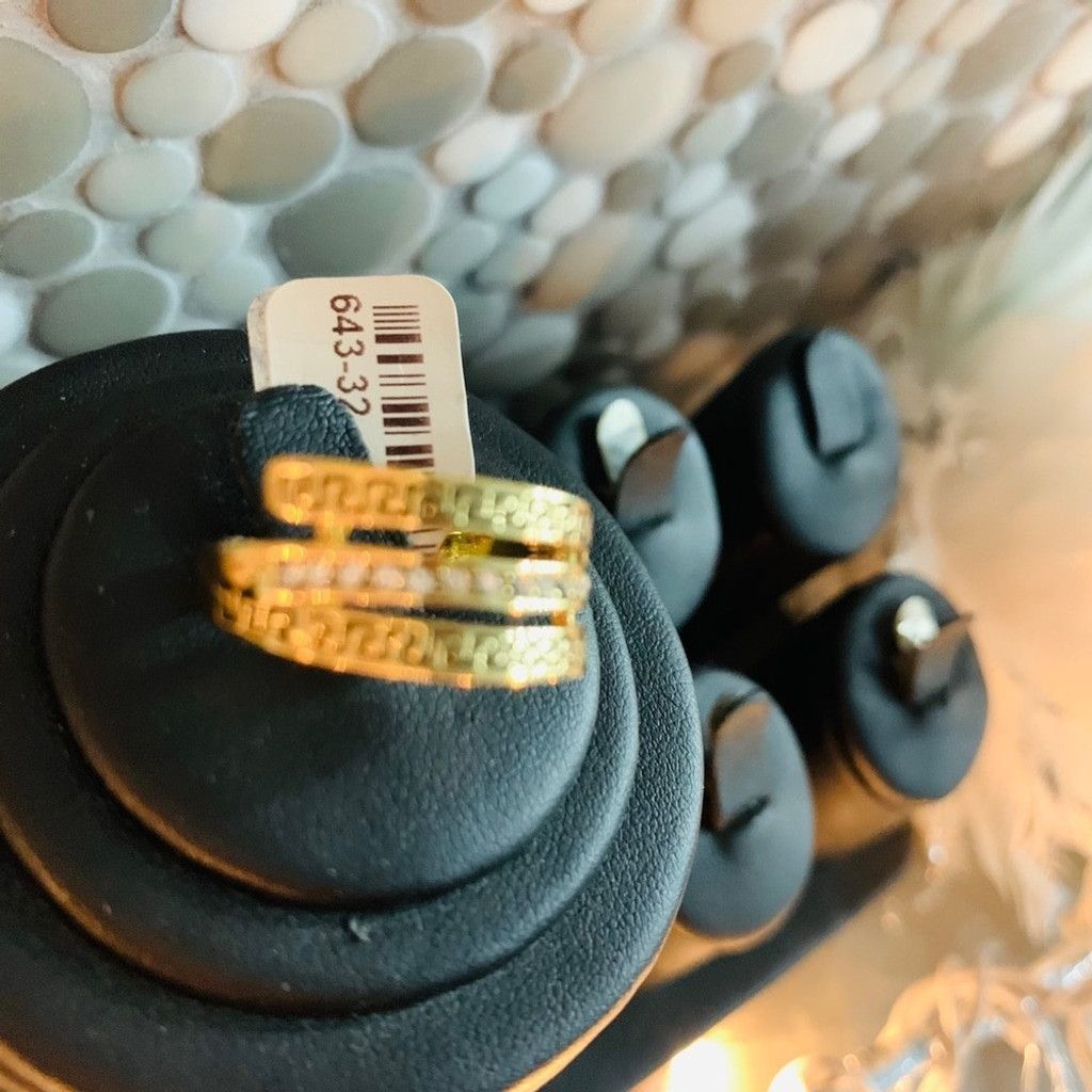 Other Sterling Gold Plated Ring BN with CZ size 7.5💍 Size ONE SIZE - 3 Thumbnail