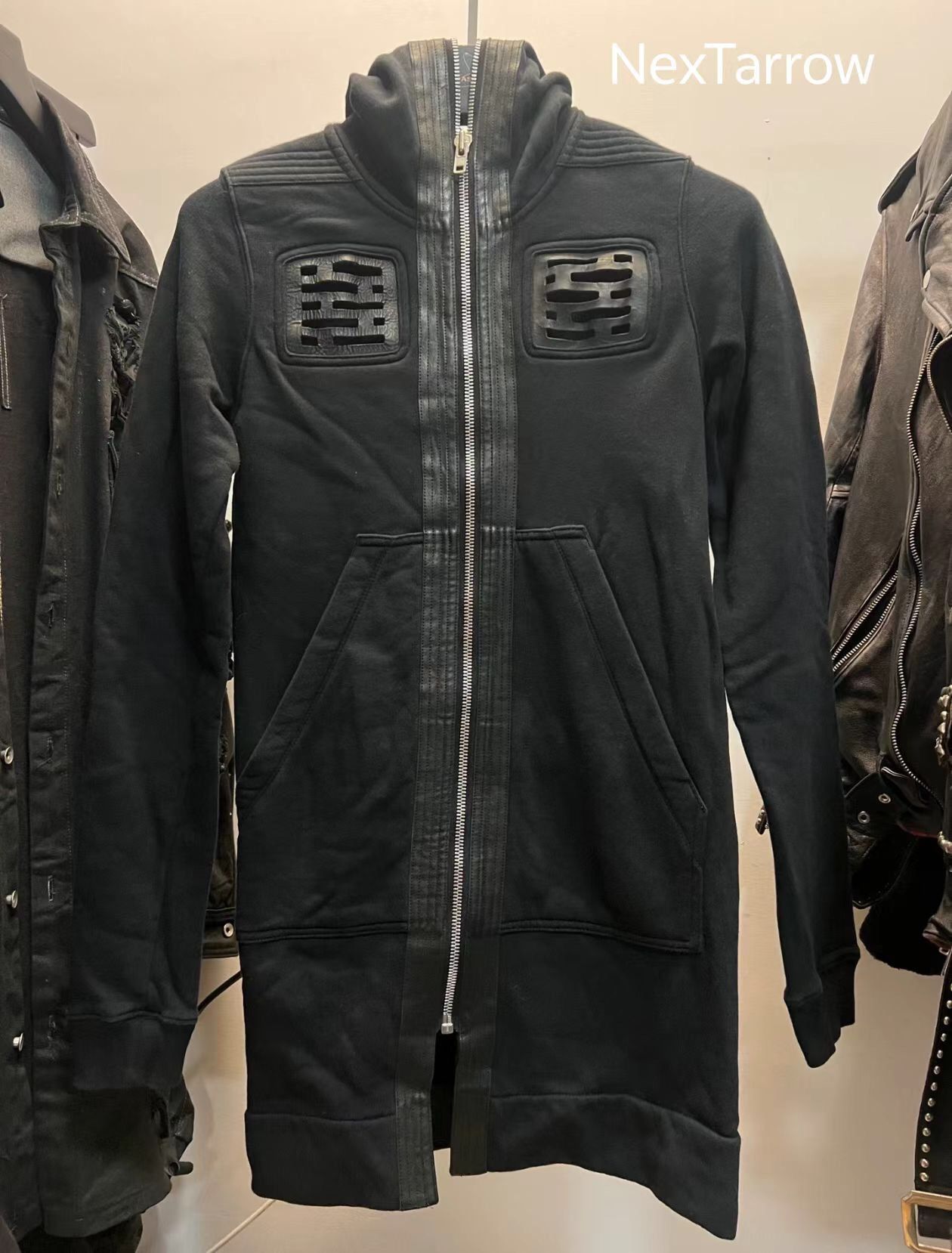 Rick Owens Rick Owens 14 mainline split leather mid length hooded Size US XS / EU 42 / 0 - 1 Thumbnail