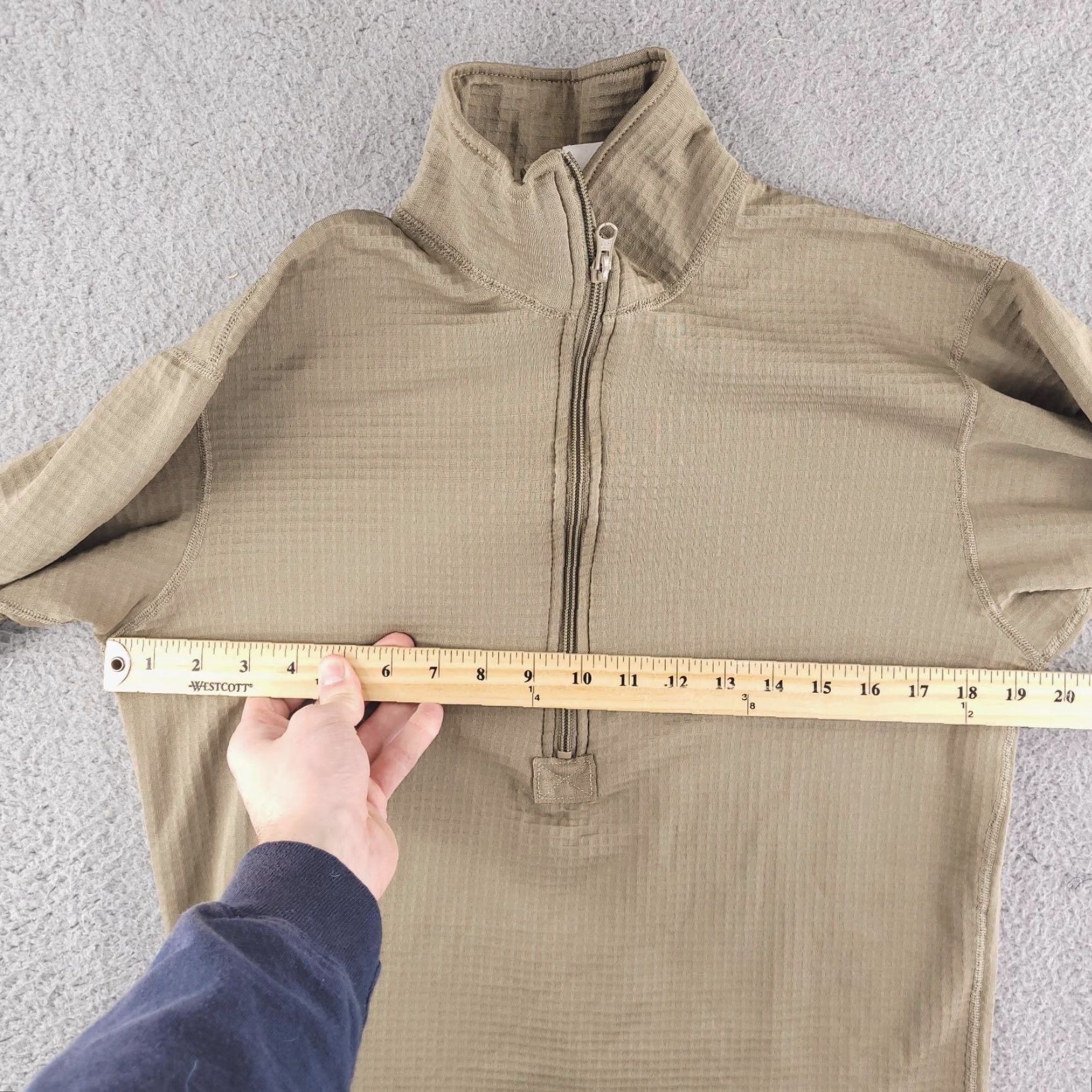 Vintage Milliken Shirt Mens Small Thermal Mid Weight Brown Quarter Zip Sweater Pullover Size US S / EU 44-46 / 1 - 7 Thumbnail