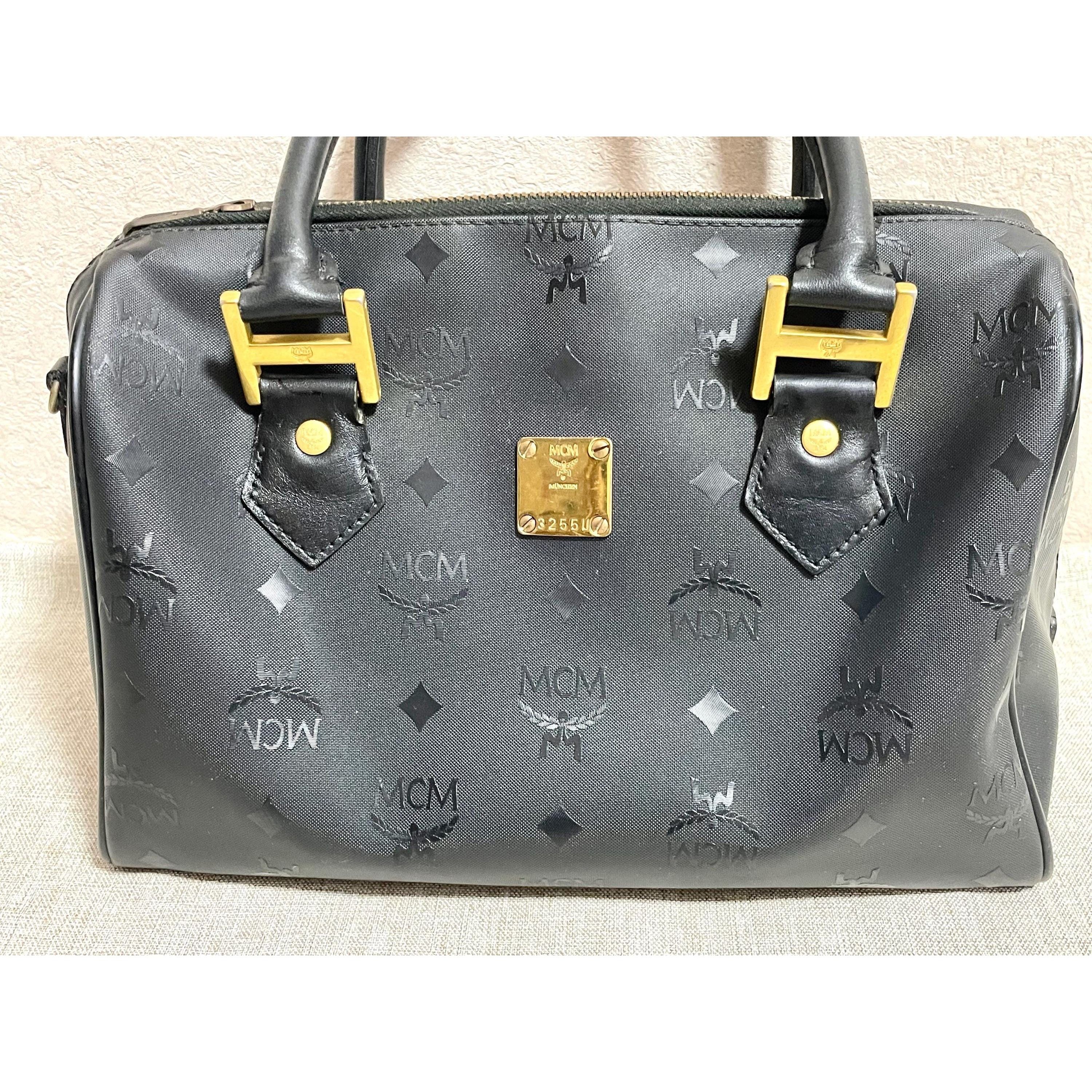 MCM Vintage MCM black monogram speedy bag style handbag. unisex Size ONE SIZE - 9 Thumbnail