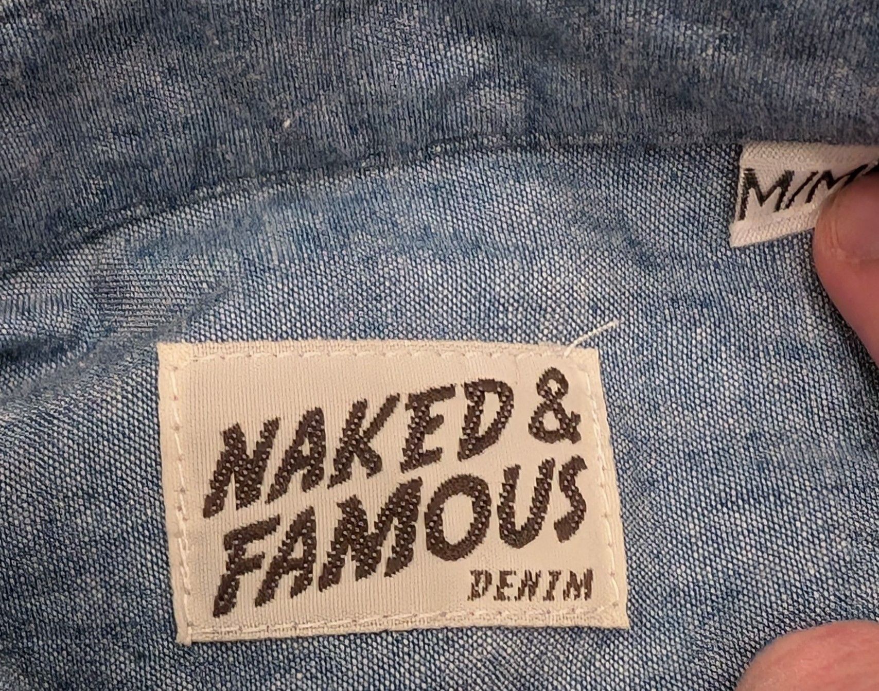 Naked & Famous Naked & Famous Japanese Denim Button Up Shirt Made in Canada Size US M / EU 48-50 / 2 - 3 Thumbnail