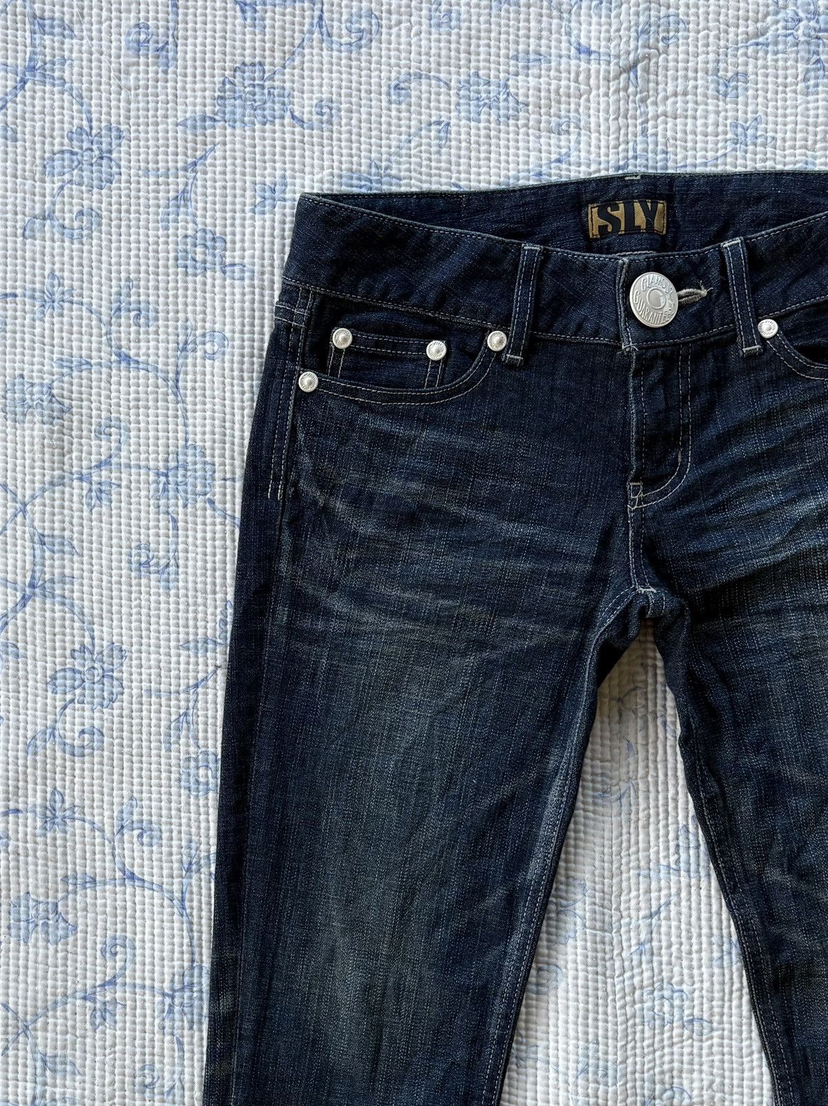 SLY Japanese SLY Glamour Guarented Streetwear Flared Denim Size US 31 - 4 Thumbnail
