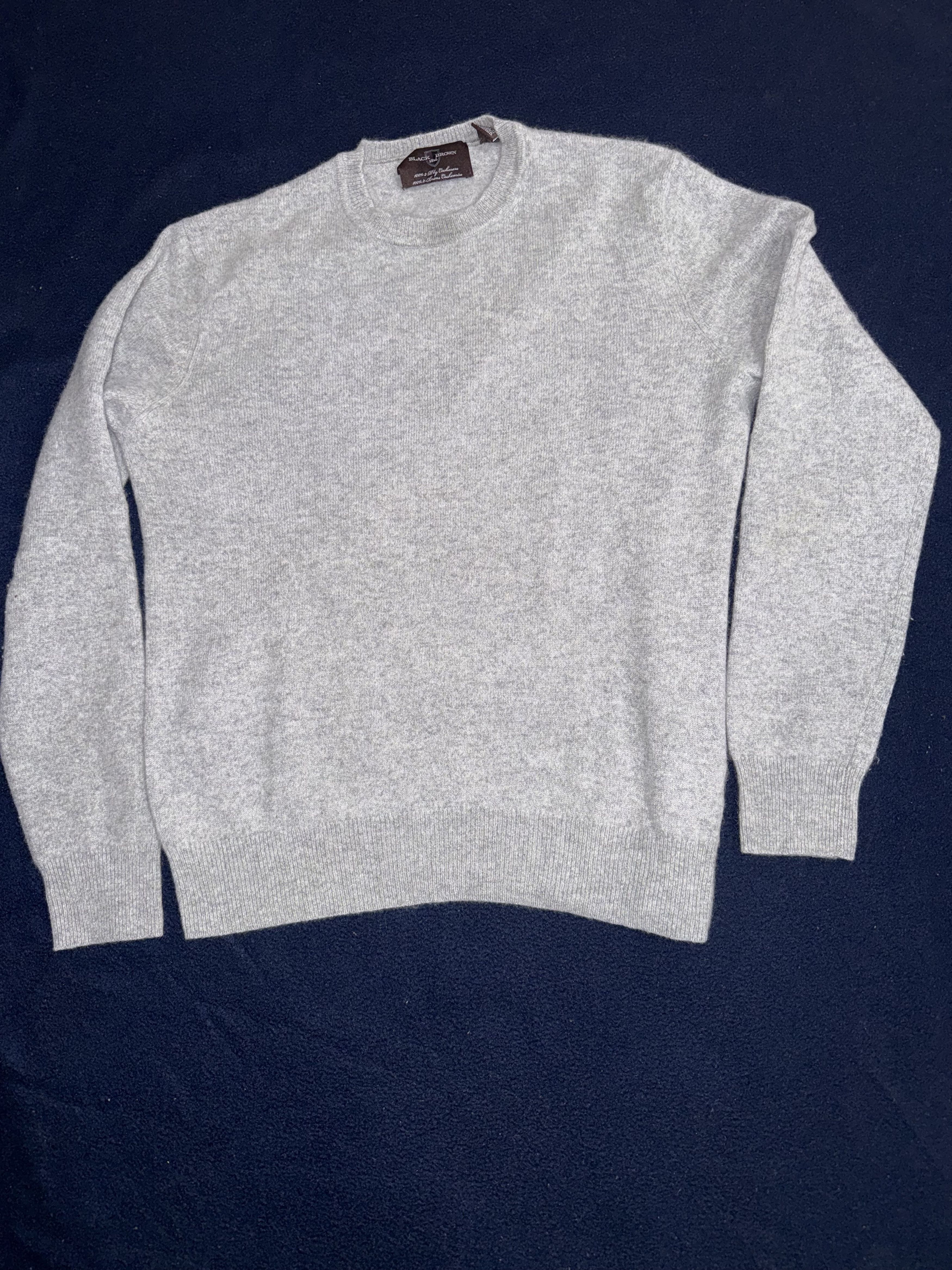 Black Brown 1826 Grey cashmere sweater from black brown Size US S / EU 44-46 / 1 - 1 Thumbnail