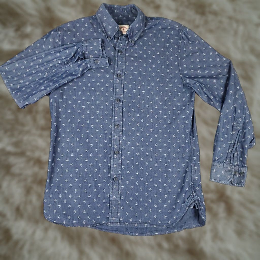 Brooks Brothers Brooks Brothers Shirt Mens Small Blue Button-Up Long Sleeve Casual Business Formal Wedding Workwear Size US S / EU 44-46 / 1 - 1 Thumbnail