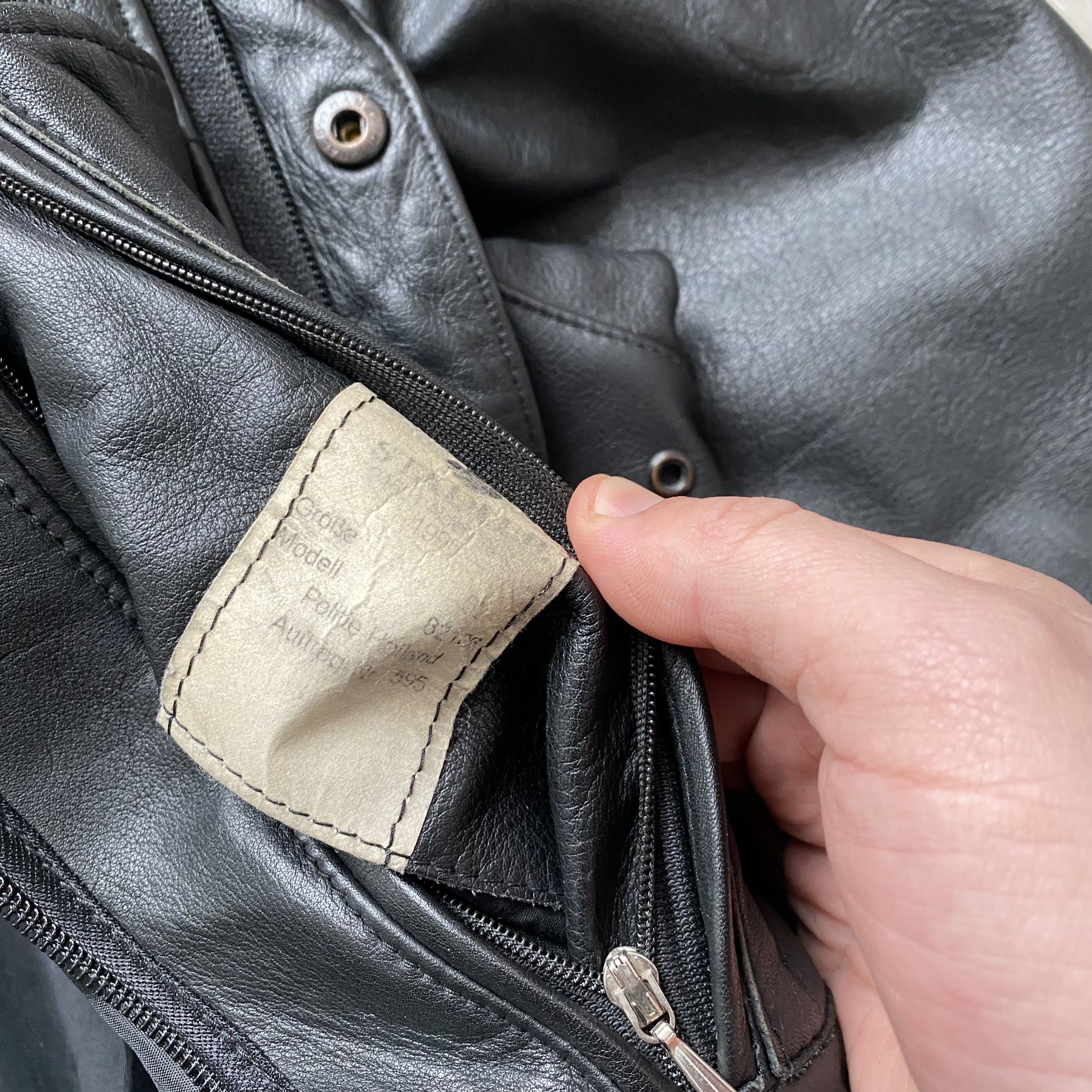 Genuine Leather Vintage 90s Real Leather Pilot Jacket Y2K Biker Style Size US L / EU 52-54 / 3 - 9 Thumbnail