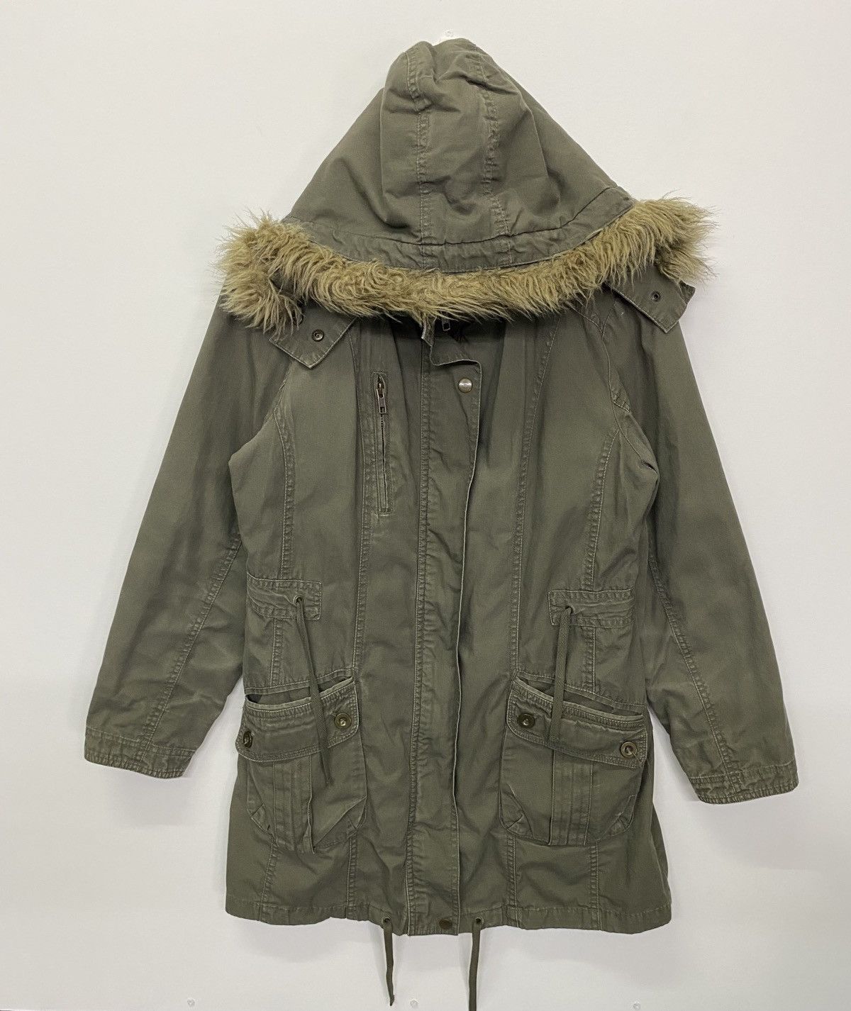 Japanese Brand Japanese Brand Clef De Sol Parka Fur Collar Jacket Size L / US 10 / IT 46 - 1 Thumbnail