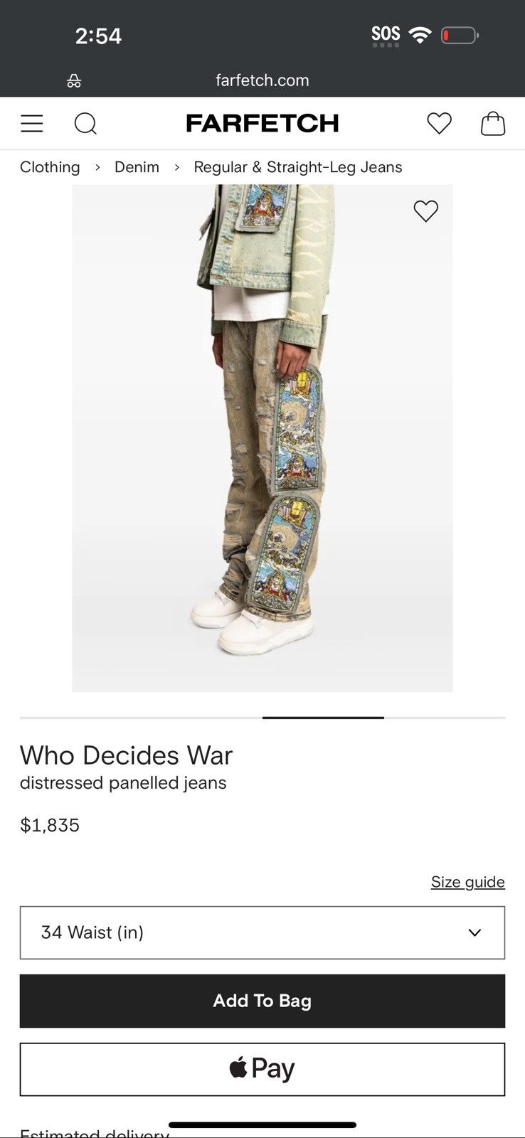 Who Decides War Who Decides War Crystal Denim Size US 34 / EU 50 - 2 Thumbnail