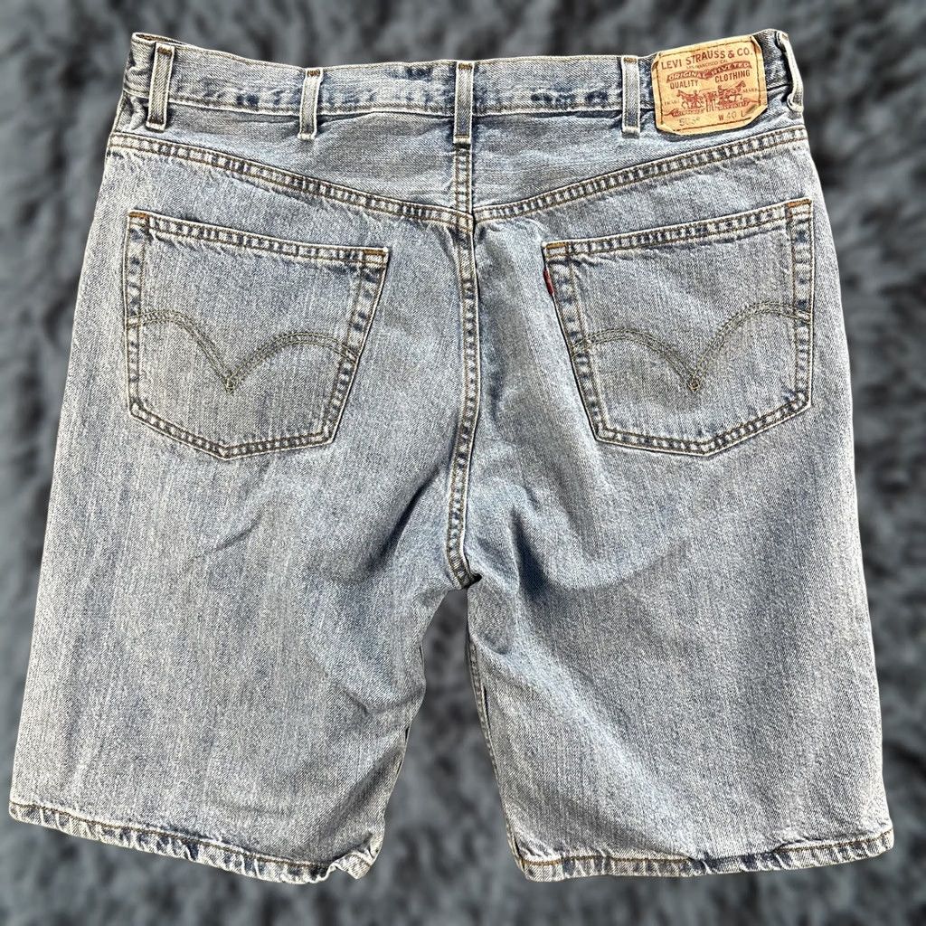 Levi's Levi’S 505 Shorts Mens 40 Blue Denim Regular Fit Casual Classic Size US 40 / EU 56 - 1 Thumbnail