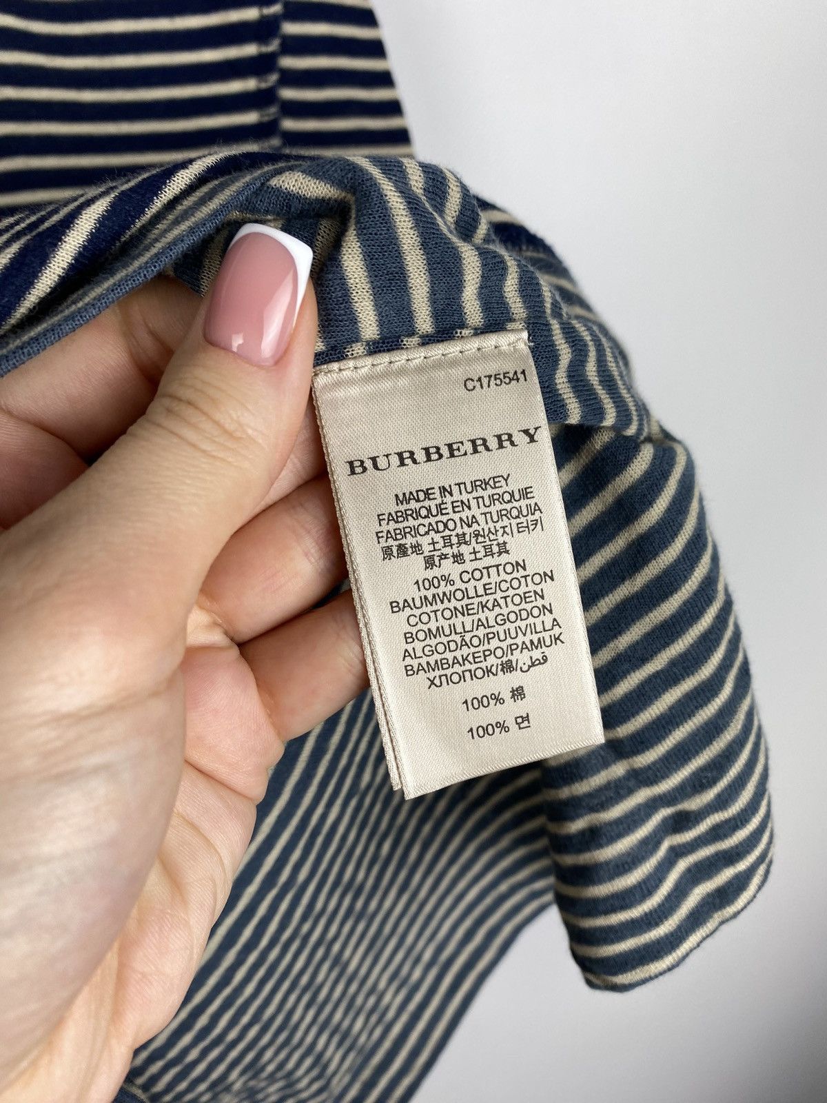 Burberry Burberry Brit men’s striped short sleeve t shirt size S Size US S / EU 44-46 / 1 - 12 Thumbnail