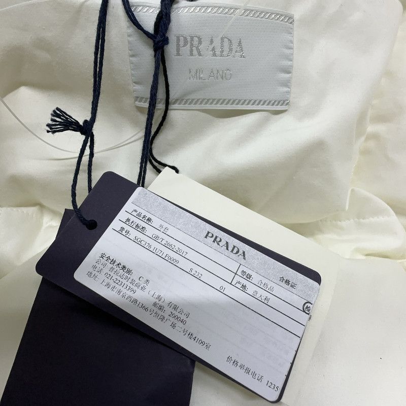 Prada Prada White Long Sleeve Cotton Top-2506 Size US L / EU 52-54 / 3 - 9 Thumbnail