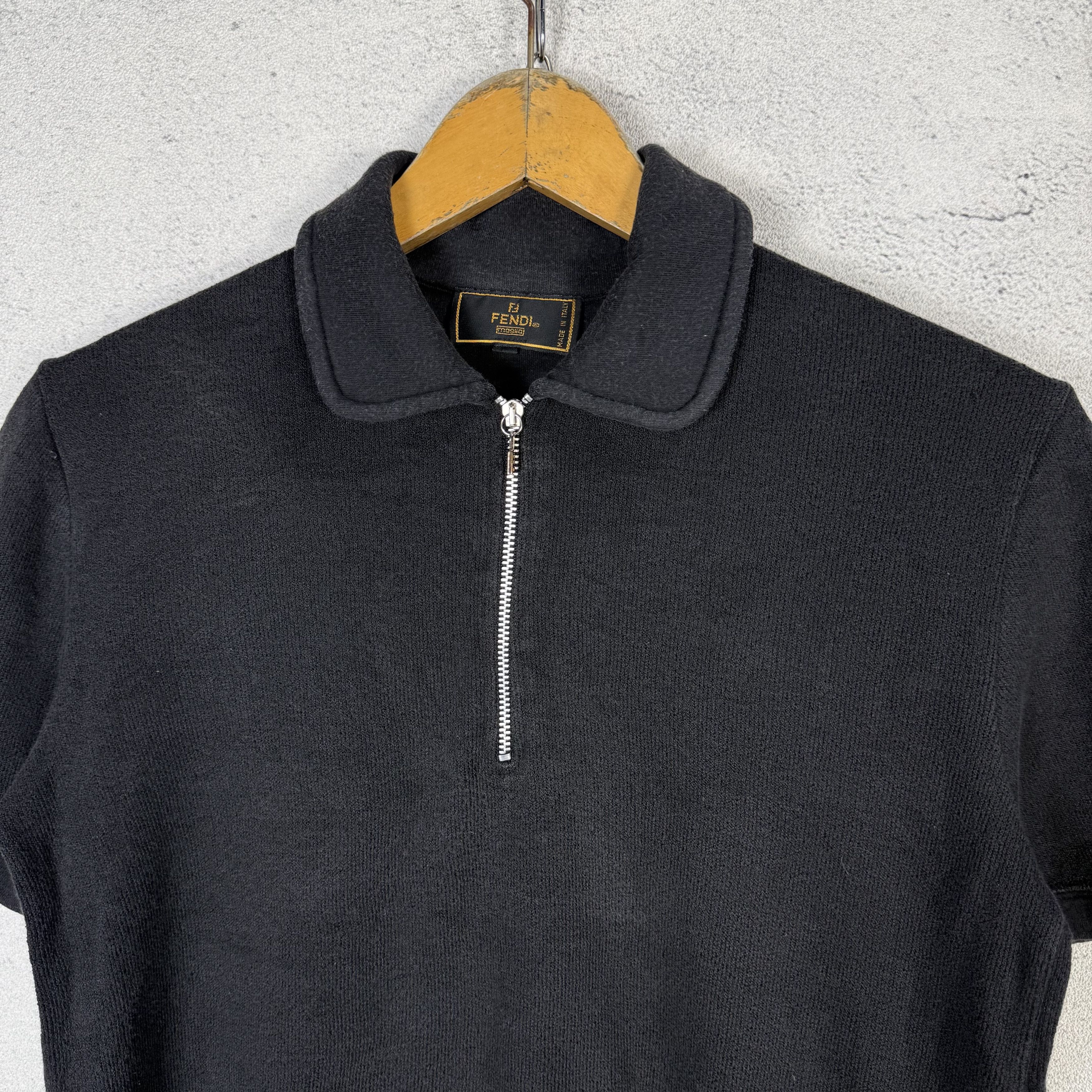 Fendi Vintage Fendi Knit Polo Size S / US 4 / IT 40 - 3 Thumbnail