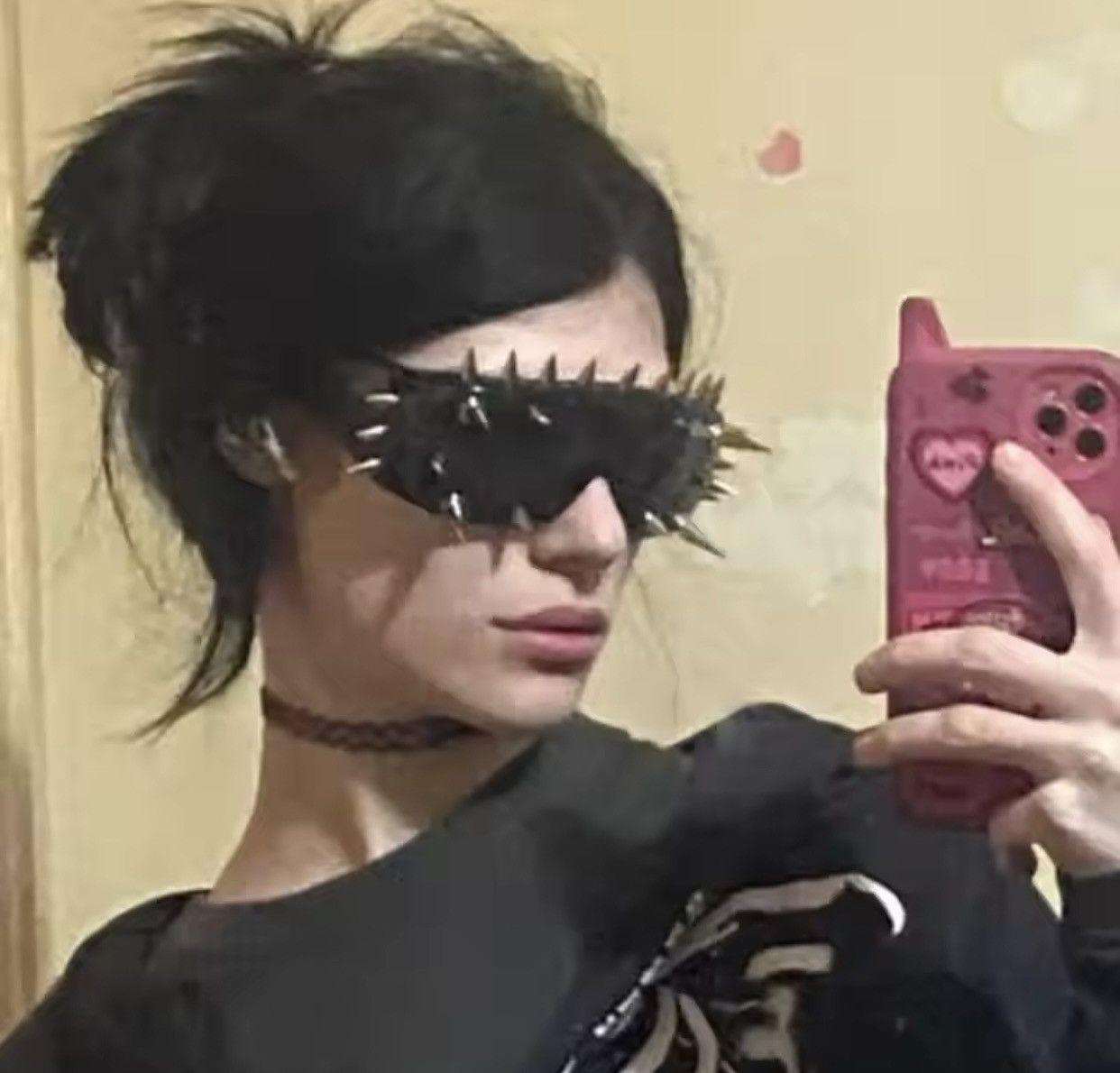 Electric Visual × Japanese Brand Punk Rock Skinner Spike Glasses Shade Size ONE SIZE - 6 Thumbnail