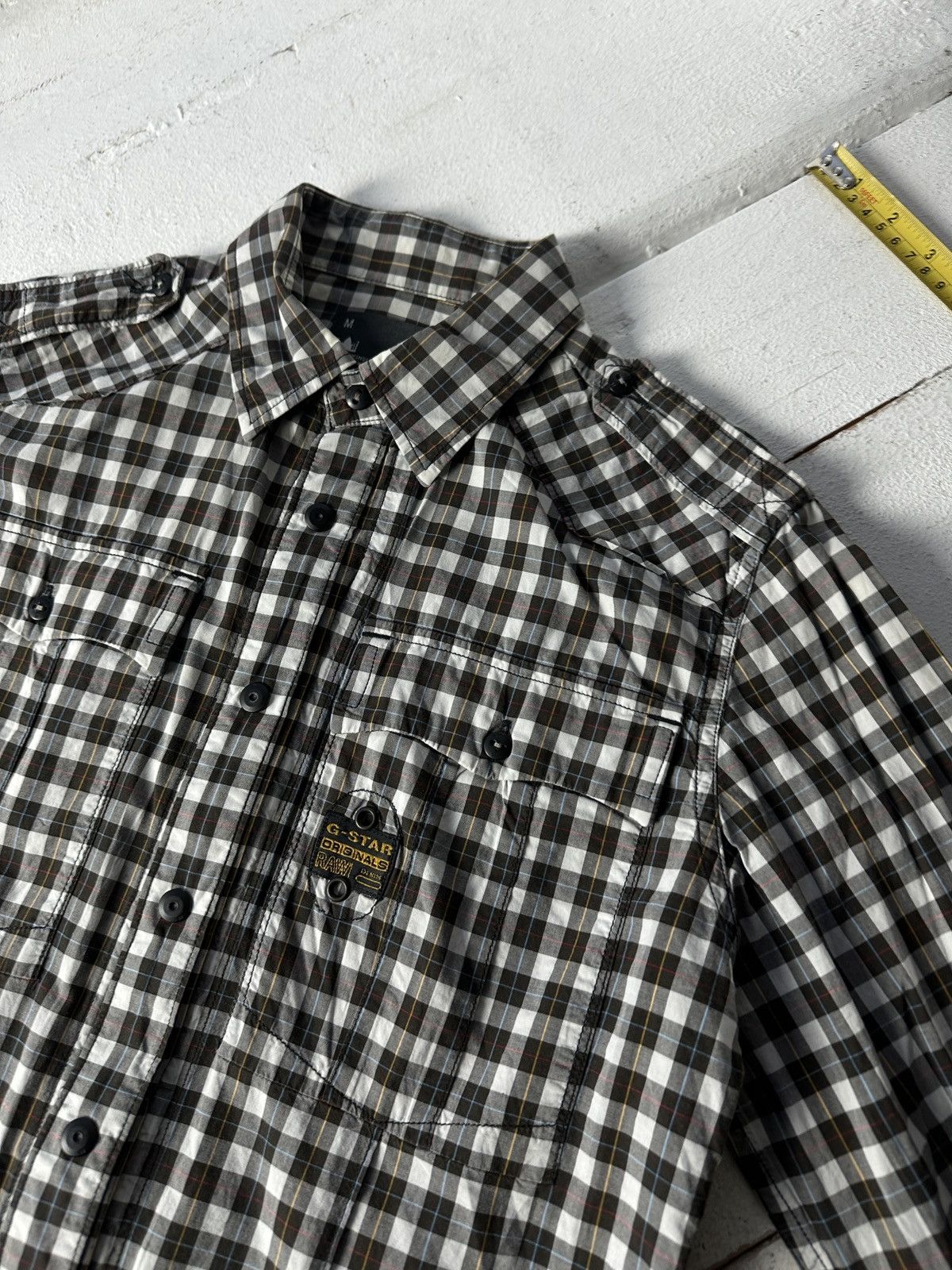 G-Star 🚨VINTAGE BIG LOGO G STAR RAW LONGSLEEVE SHIRT ZIP PEARL Size US M / EU 48-50 / 2 - 4 Thumbnail