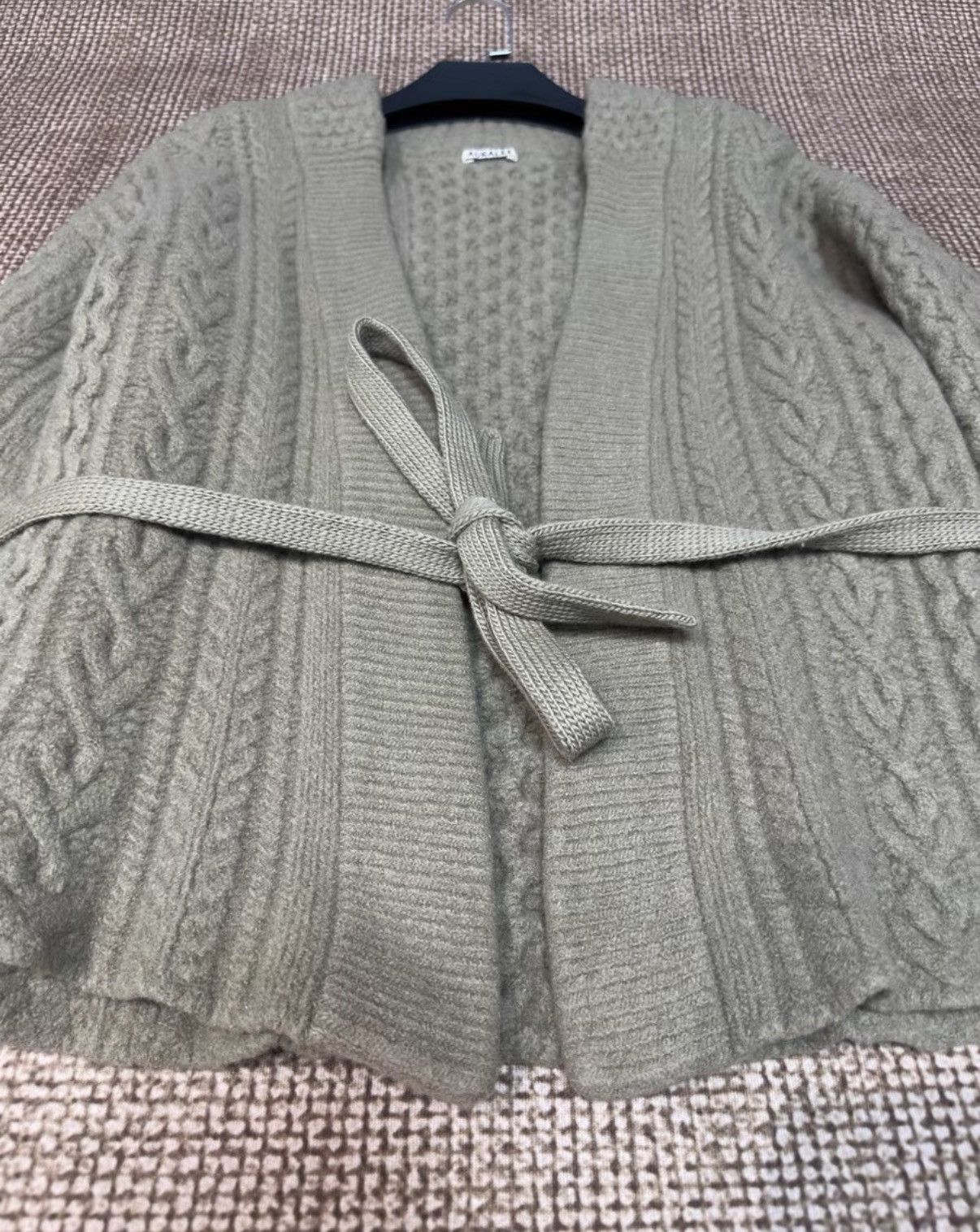 Auralee AURALEE Wool Cable Knit Cardigan | Heavyweight Knit K23 Size US L / EU 52-54 / 3 - 5 Thumbnail