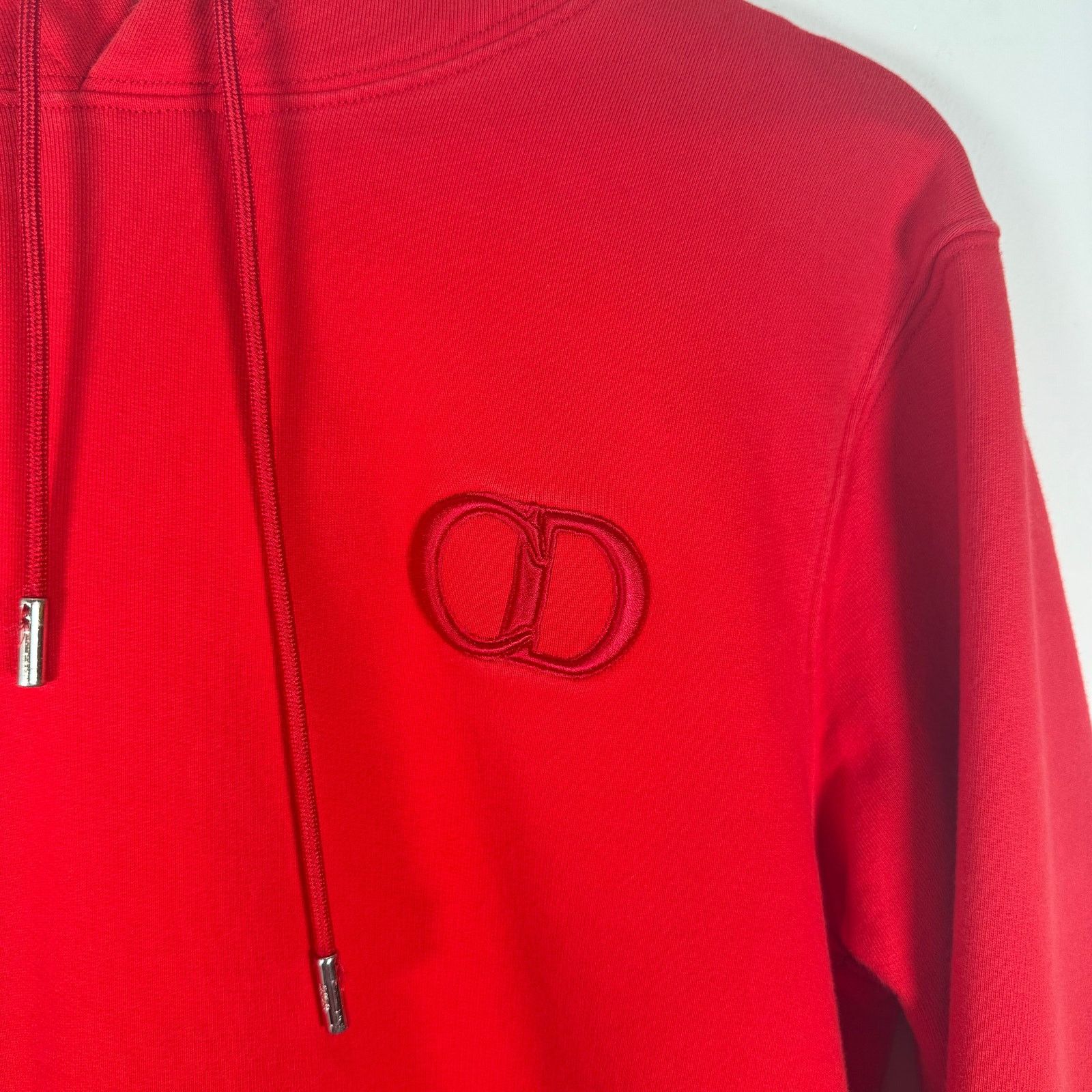 Dior Dior Red 'CD' Logo Red Hoodie Size M Size US M / EU 48-50 / 2 - 2 Thumbnail