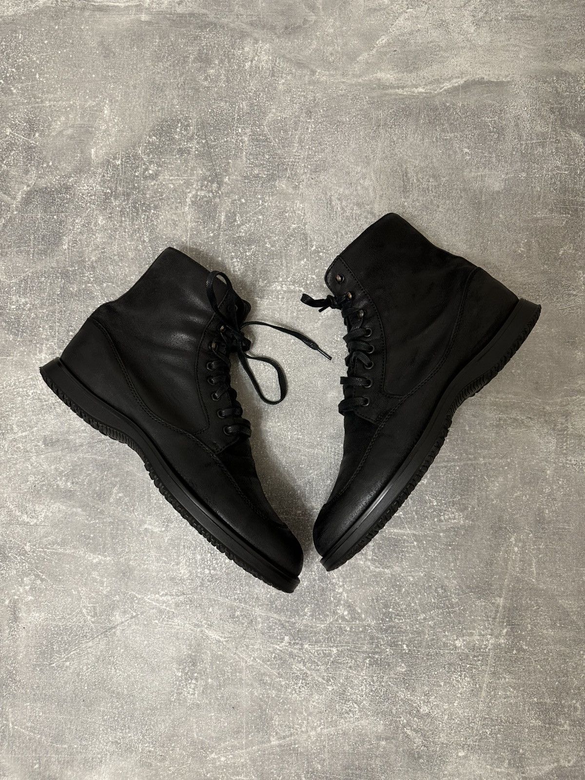 Vintage Vintage Black high boxer boots moto biker shoes core Size US 9.5 / EU 42-43 - 10 Thumbnail