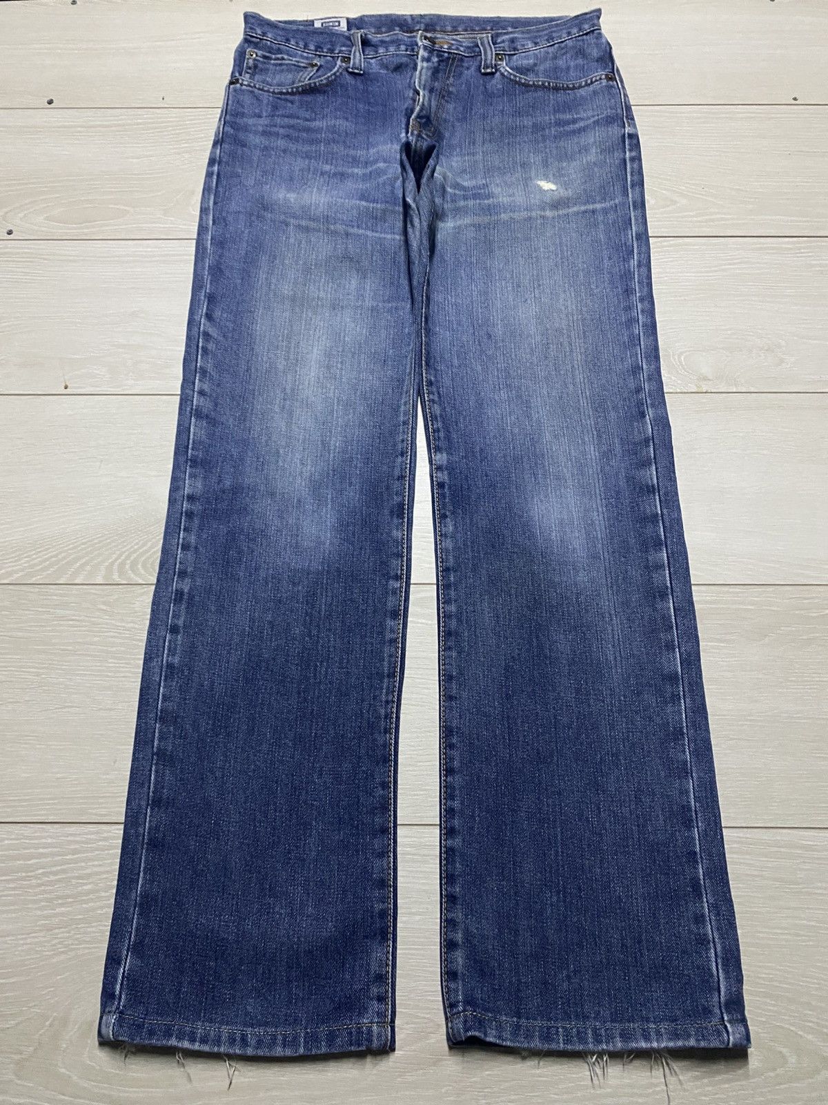 Edwin Vintage Japanese Brand Edwin 403 Distressed Jeans Size US 34 / EU 50 - 1 Thumbnail