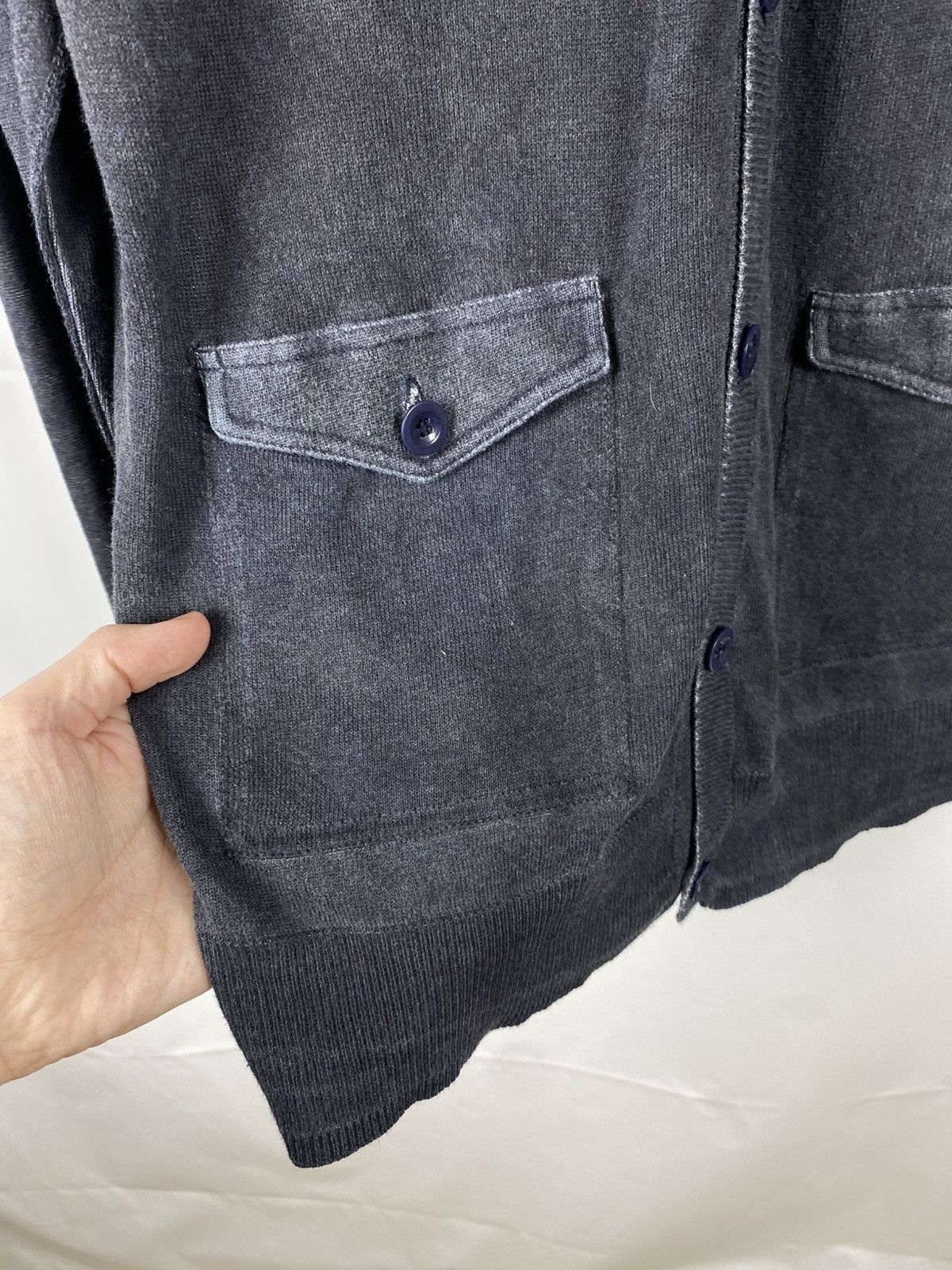 MA.STRUM Ma.Strum Cotton Garment Dyed Cardigan Button Front Size US XXL / EU 58 / 5 - 6 Thumbnail