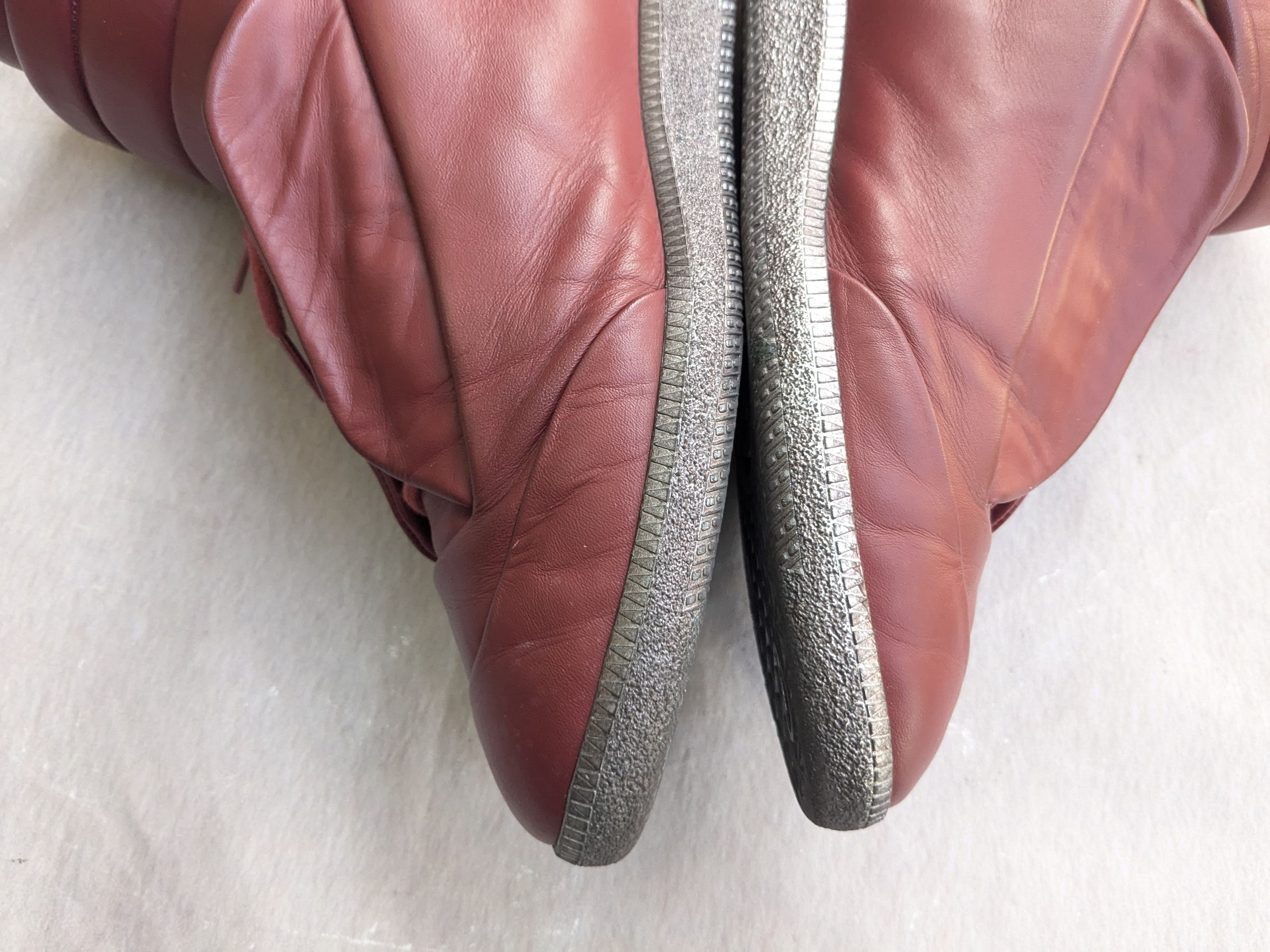 Maison Margiela Maison Margiela Future Red 12.45 Silver Leather High Tops Size US 12 / EU 45 - 16 Thumbnail
