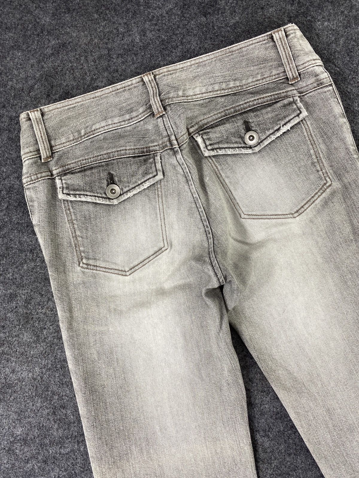 Japanese Brand × Jean Japanese Brand Indivi Bootcut Faded Grey Jeans - J1047 Size 28" / US 6 / IT 42 - 6 Thumbnail