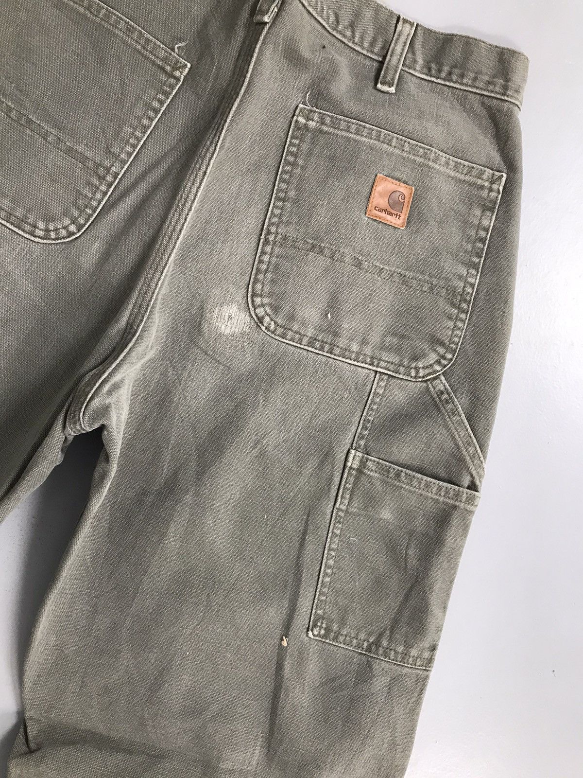 Carhartt Vintage faded Carhartt B11 mos carpenter denim Size US 36 / EU 52 - 13 Thumbnail