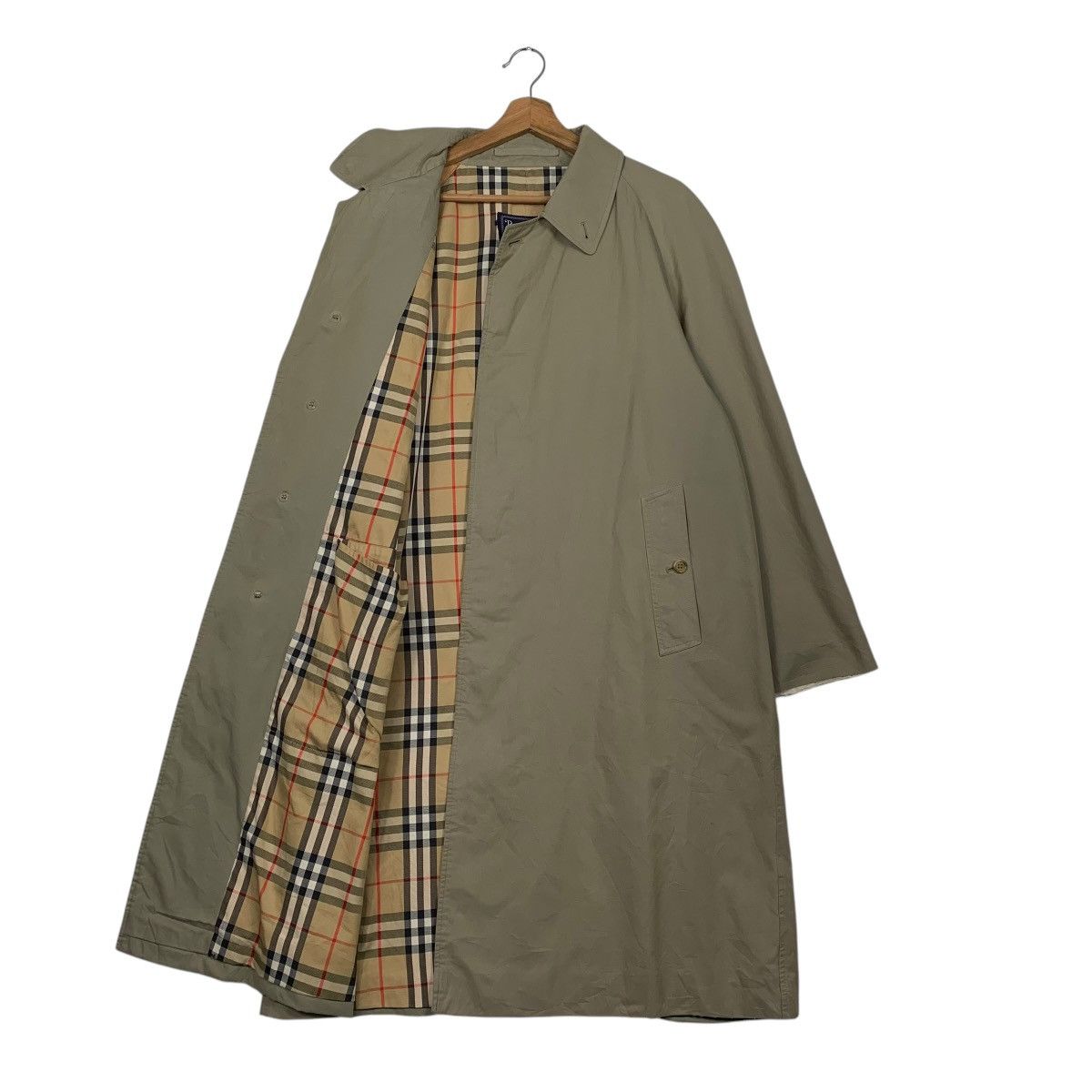 Burberry Vintage Burberrys Nova Check Overcoat Size US L / EU 52-54 / 3 - 1 Thumbnail
