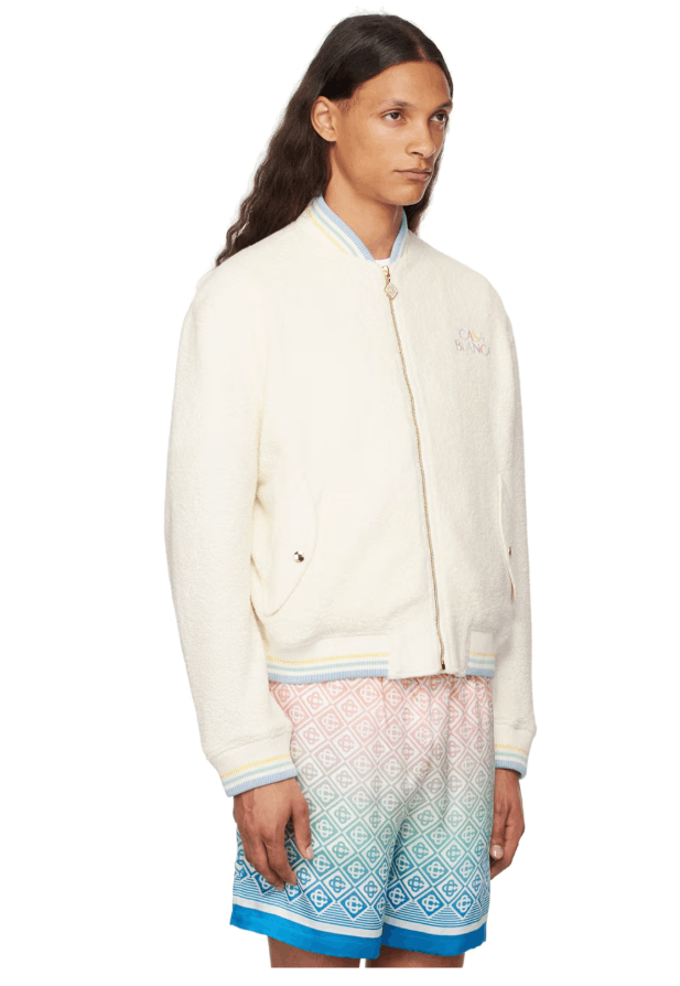 Casablanca BNWT AW24 CASABLANCA MAISON PASTELLE BOMBER JACKET L Size US L / EU 52-54 / 3 - 13 Thumbnail
