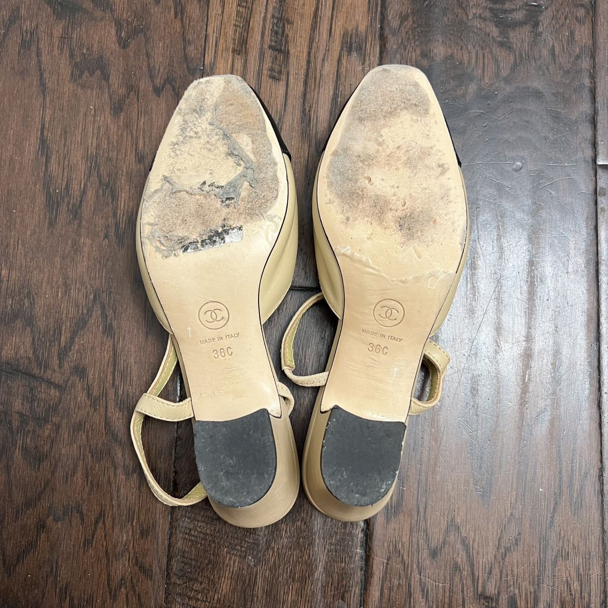 Chanel Authentic Chanel Interlocking CC Logo Goat Leather Size US 5.5 / IT 35.5 - 14 Thumbnail