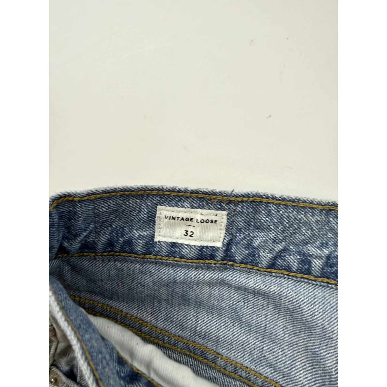Pacsun VINTAGE PacSun Jeans Mens 32x29 Light Blue Relaxed Distressed Denim Size US 32 / EU 48 - 5 Thumbnail