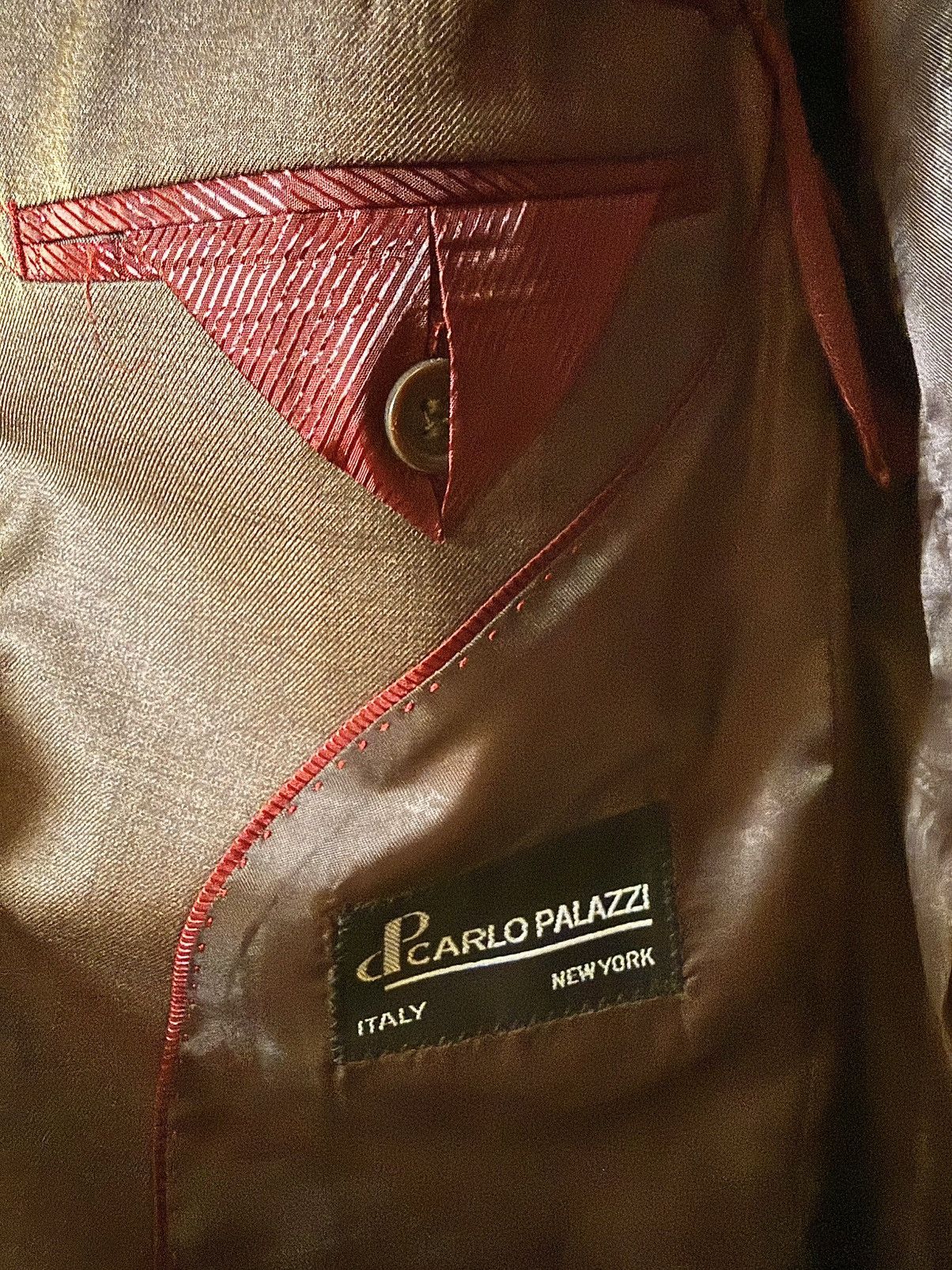 Carlo Palazzi Carlo Palazzi Italy Super Fine Yarn Slim Fit Blazer Brown Size 42R - 3 Thumbnail