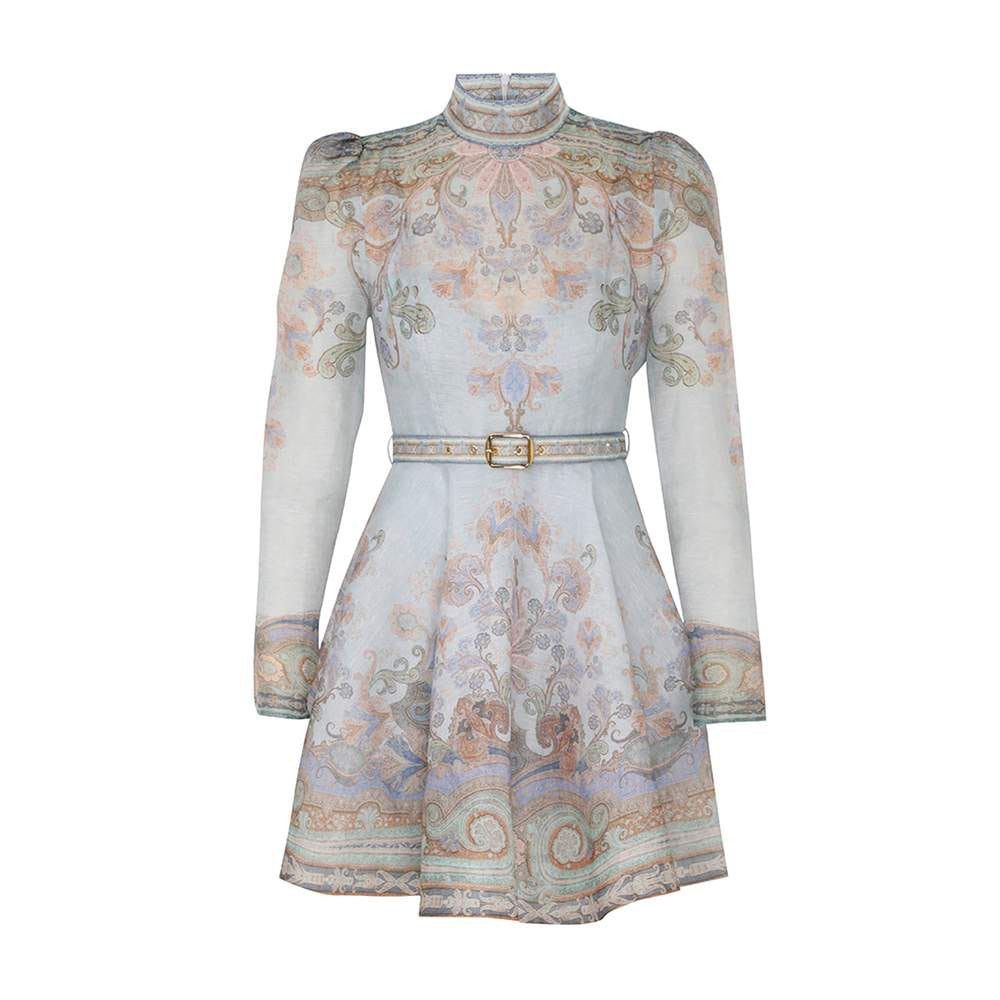 oc11z0825 Eden Belted Mini Dress in Multicolor
