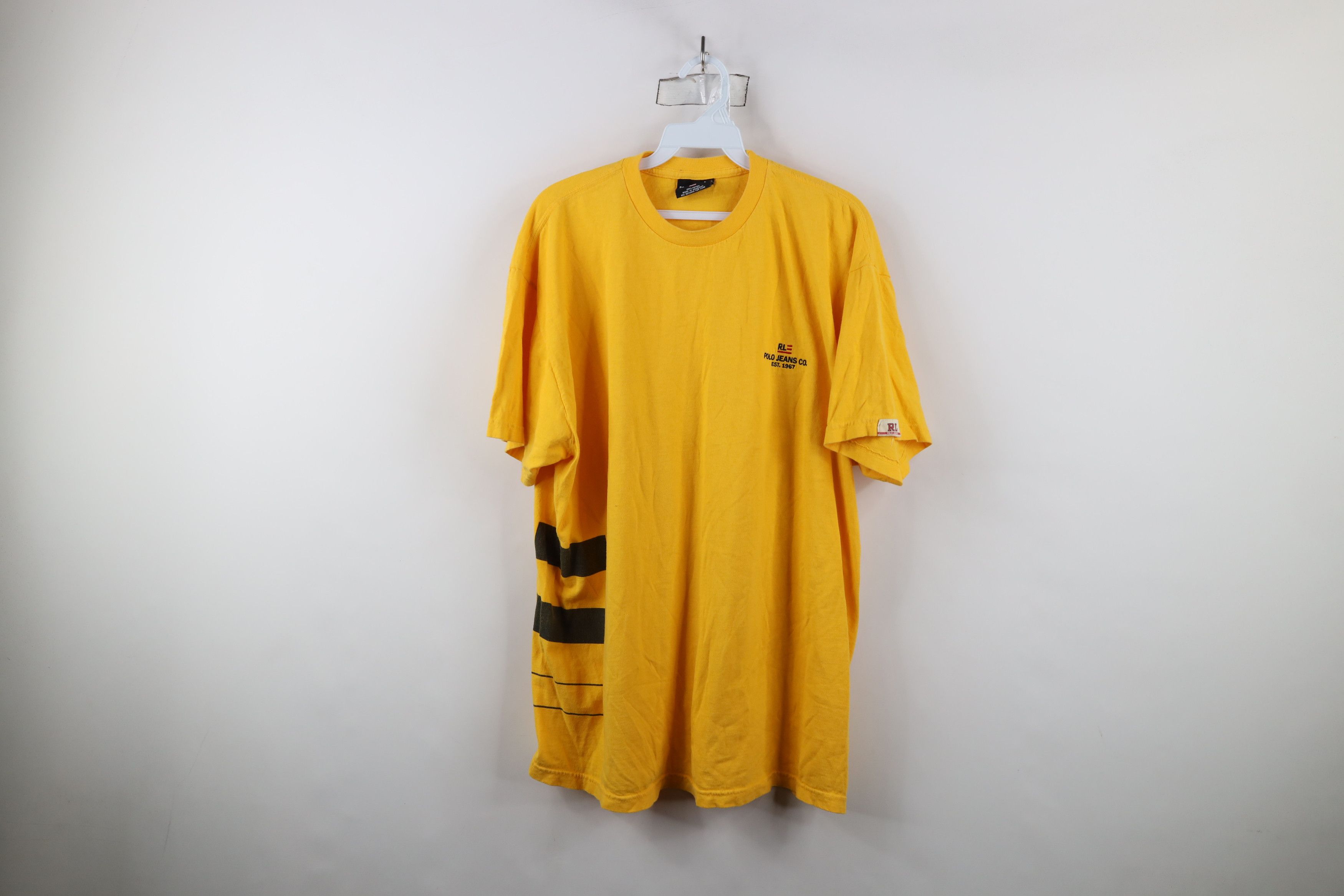 Ralph Lauren × Vintage Vintage 90s Ralph Lauren Spell Out Flag Short Sleeve T-Shirt Size US L / EU 52-54 / 3 - 1 Thumbnail