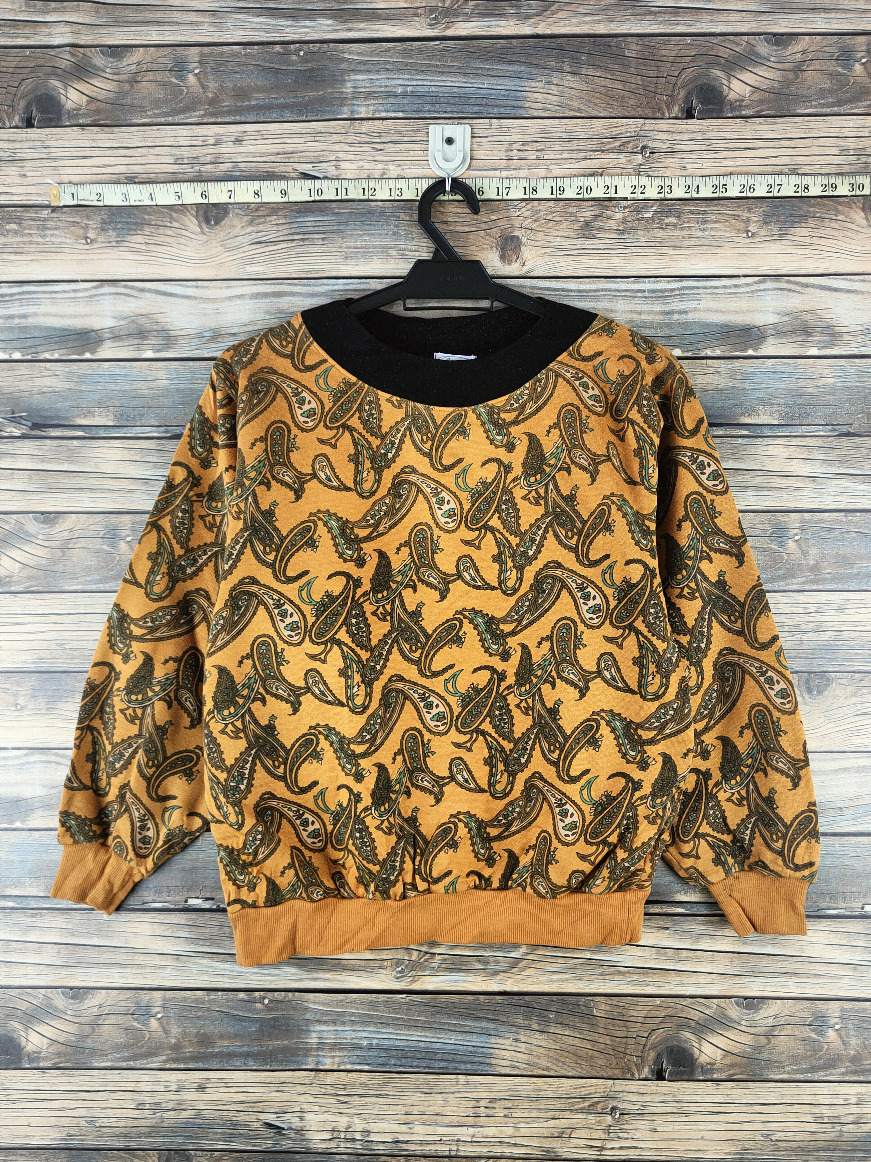 Vintage Full Print Life is Art Mustard Sweatshirts