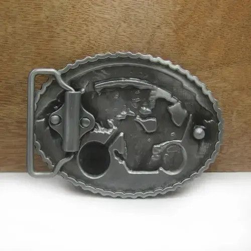 Japanese Brand retro wolf biker belt buckle ( no belt ) Size ONE SIZE - 2 Thumbnail