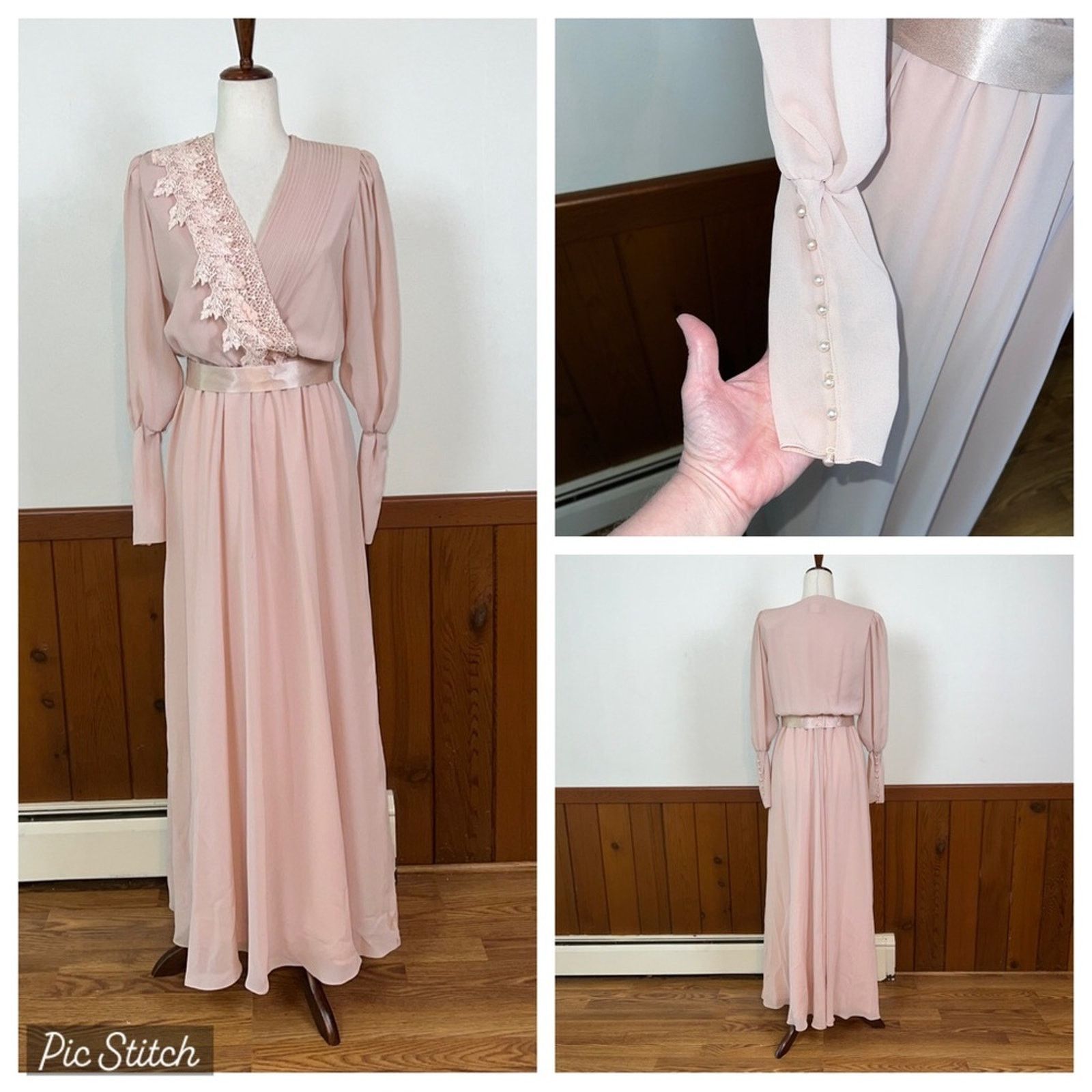 Vintage Vintage 1980s Ursula of Switzerland Mother of the Bride Gown Size M / US 6-8 / IT 42-44 - 1 Thumbnail
