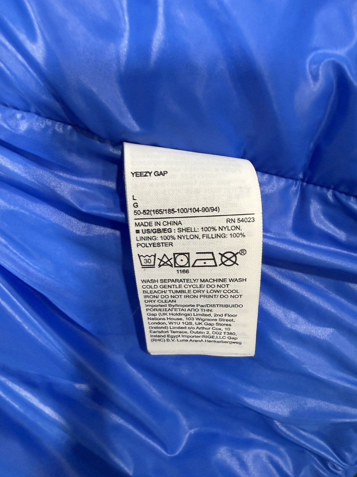 Gap × Yeezy Yeezy Gap Round Jacket in Blue Size US L / EU 52-54 / 3 - 4 Thumbnail