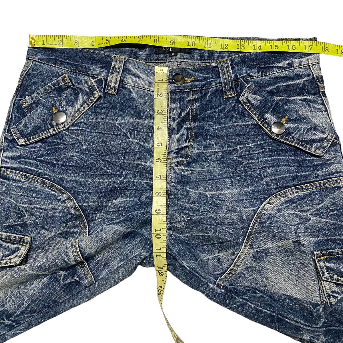 Japanese Brand Japanese Brand TOPISM Cargo Denim Flare Pants Bleach Size US 34 / EU 50 - 18 Thumbnail